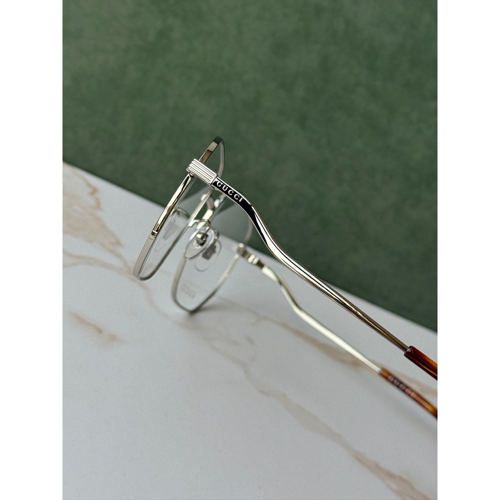 Gucci NEW Gucci GG0973O Silver Metal Oversized Square Frames Size ONE SIZE - 6 Thumbnail