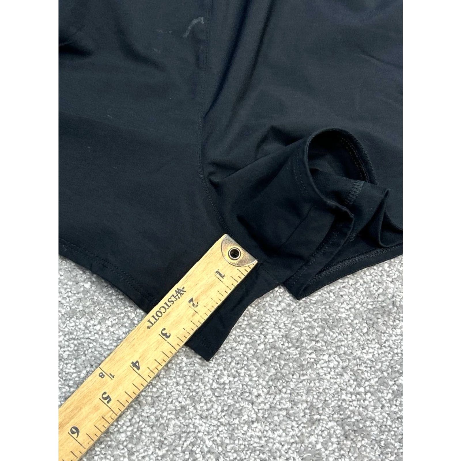 Nike Nike Running Shorts Womens Large Black Dri Fit Compression Liner Logo Stretch Size 36" / US 14 / IT 50 - 4 Thumbnail