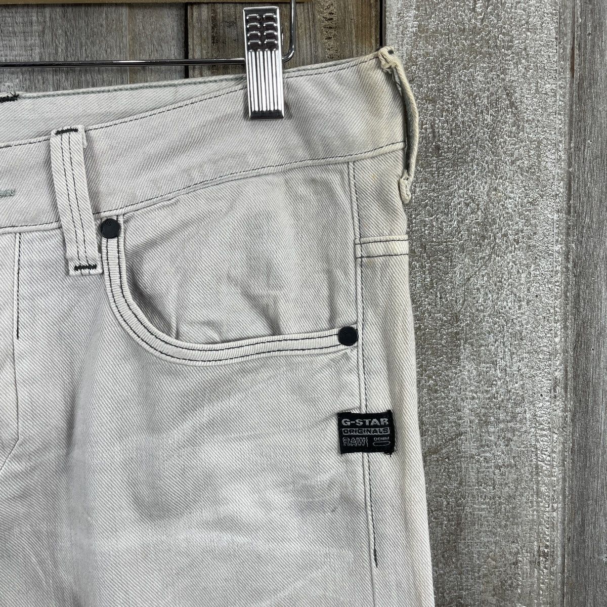 G-Star × Vintage Vintage Gstar Light Wash Jeans Size US 33 - 6 Thumbnail