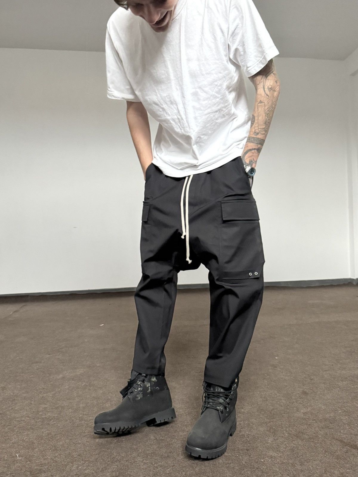 Rick Owens Rick Owens Black Pants Cargo Size US 30 / EU 46 - 1 Thumbnail