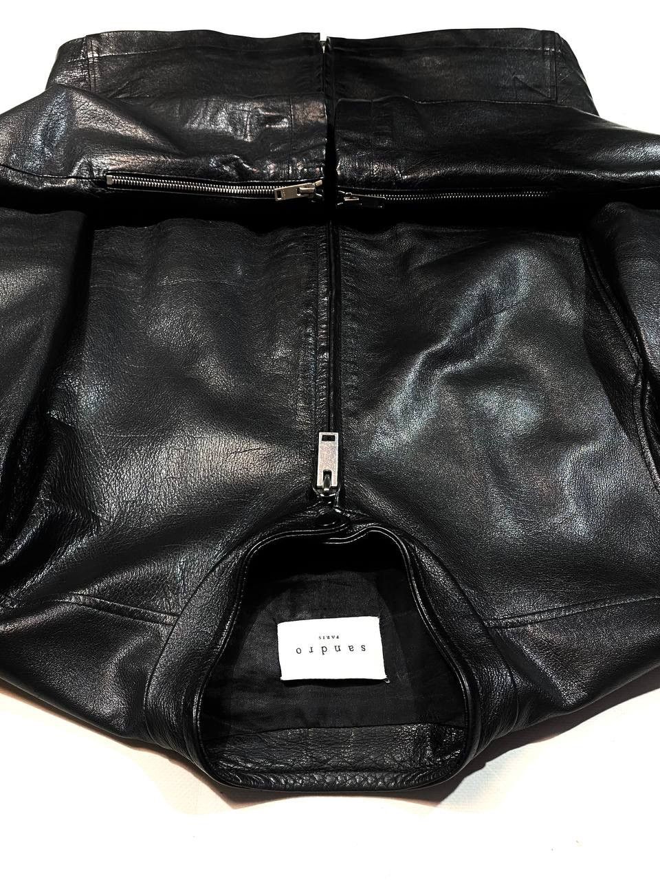 Sandro Sandro Paris Men Leather Jacket Black Biker Motorcycle Size US L / EU 52-54 / 3 - 9 Thumbnail