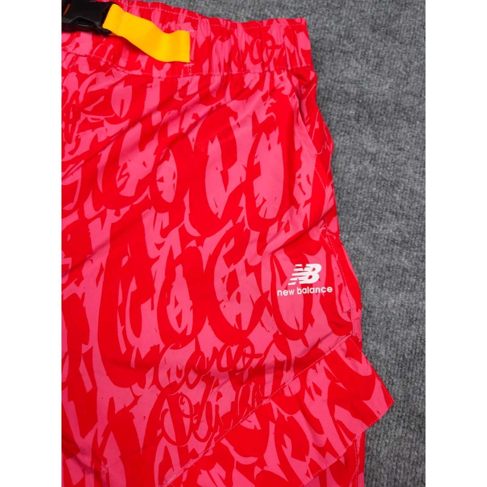 New Balance New Balance x Coco Gauff Pants Joggers Belted Pink AOP Graphic Womens Large L Regular 30" Inseam Spring Yoga Activewear Size 30" / US 8 / IT 44 - 4 Thumbnail