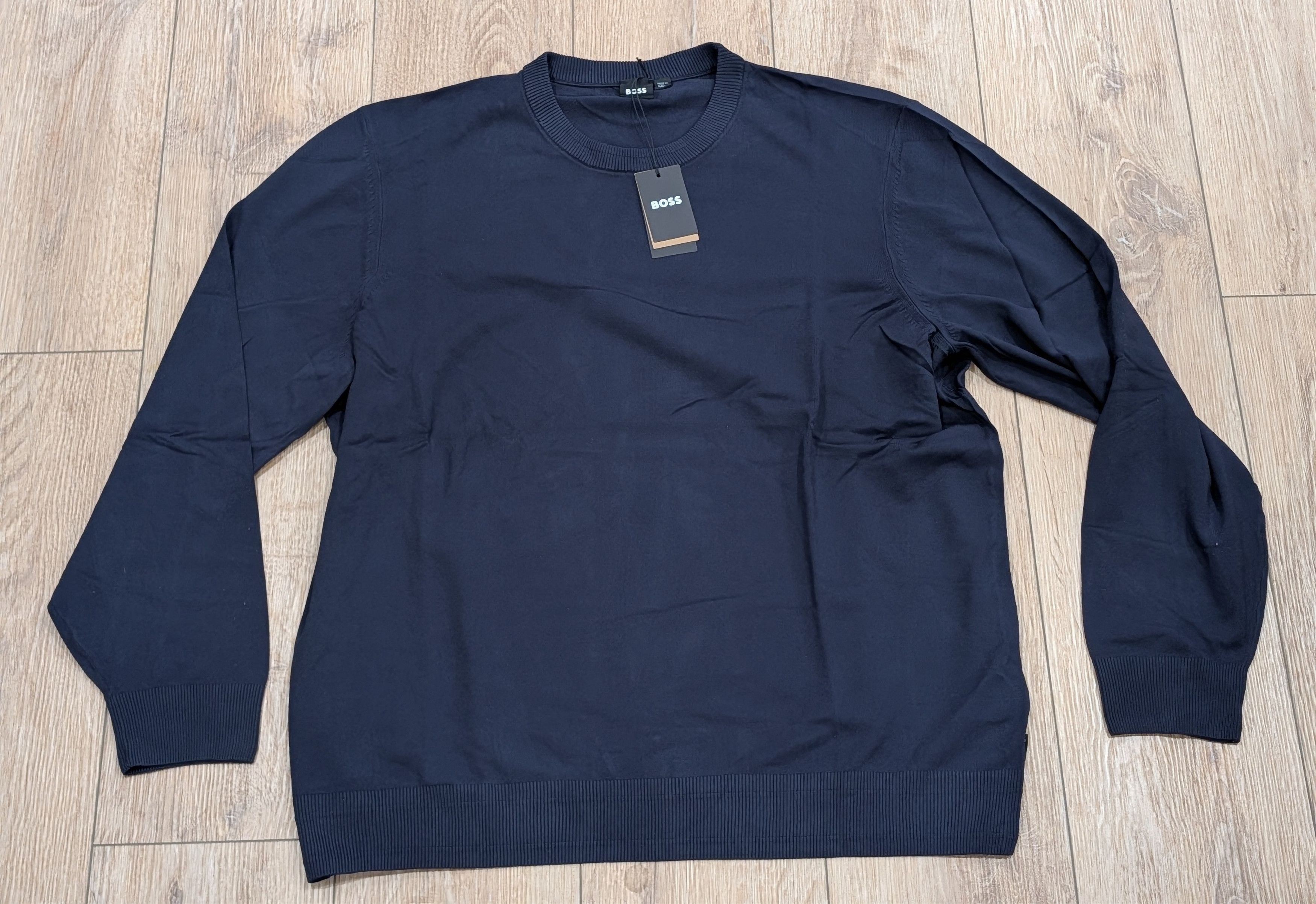 Hugo Boss BOSS Hugo Boss "Lobe" Crewneck Sweater Dark Blue 2XL Size US XXL / EU 58 / 5 - 1 Thumbnail