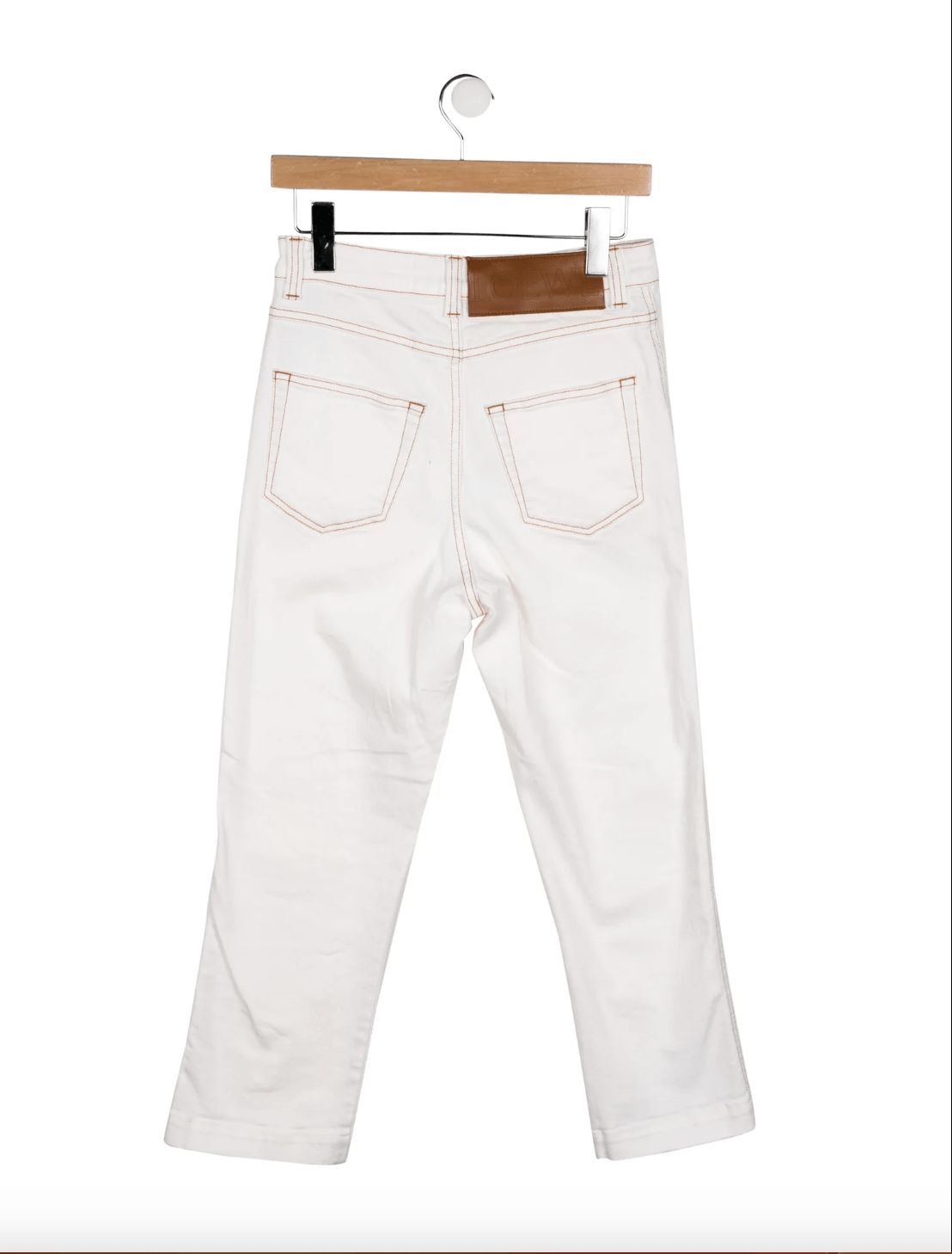 image of Loewe Fisherman Straight Leg Jeans Jw Anderson Size 36 in White, Women's