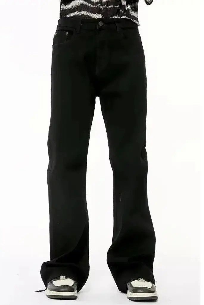 Japanese Brand Casual straight black jeans pants Size US 34 / EU 50 - 4 Thumbnail