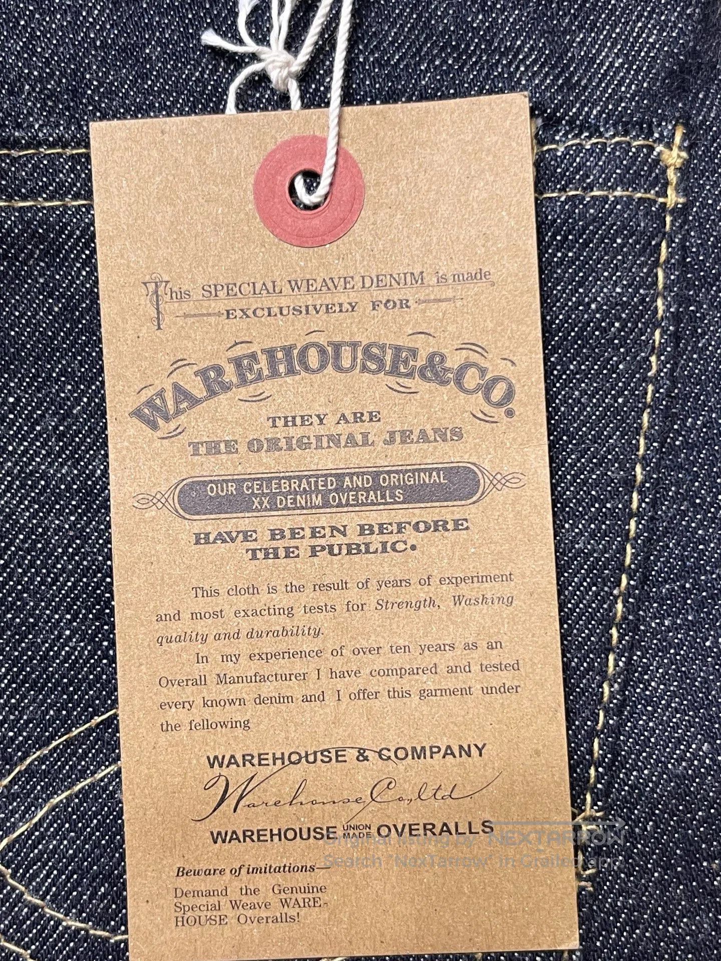Other WAREHOUSE & CO. 25th Anniversary Jeans S1001XX. Size US 32 / EU 48 - 3 Thumbnail