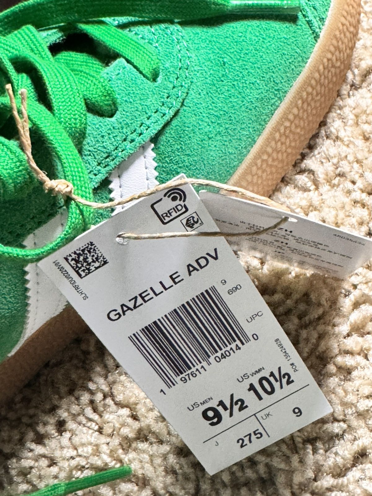 Adidas Adidas Gazelle Green Men’s 9.5 – Brand New in Box w/Bag Size US 9.5 / EU 42-43 - 4 Thumbnail