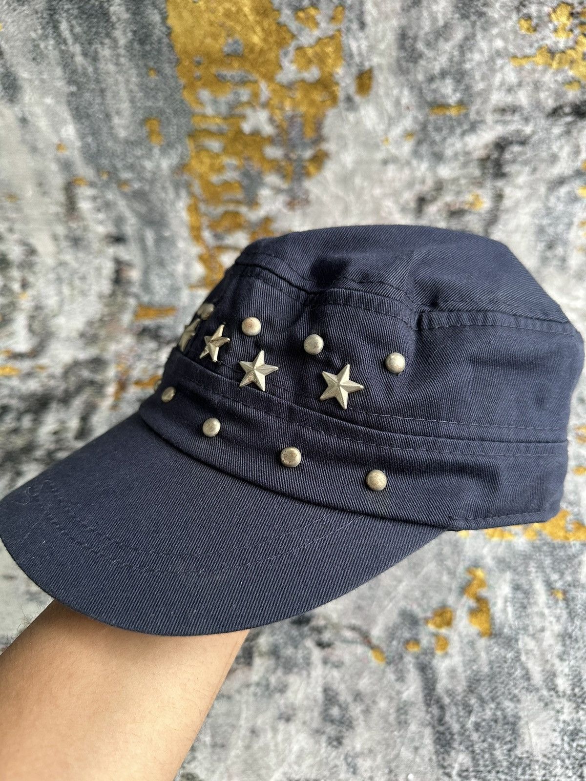 Le Grande Bleu (L.G.B.) JAPANESE CADET STUDDED HAT COMMANDO Size ONE SIZE - 2 Thumbnail