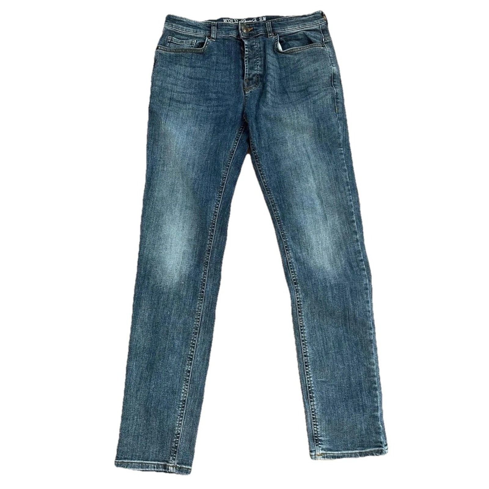 Denim & Co. Denim & Co. Mens Denim Jeans Button Fly Stretc 32/32 A000863 Size US 32 / EU 48 - 8 Thumbnail