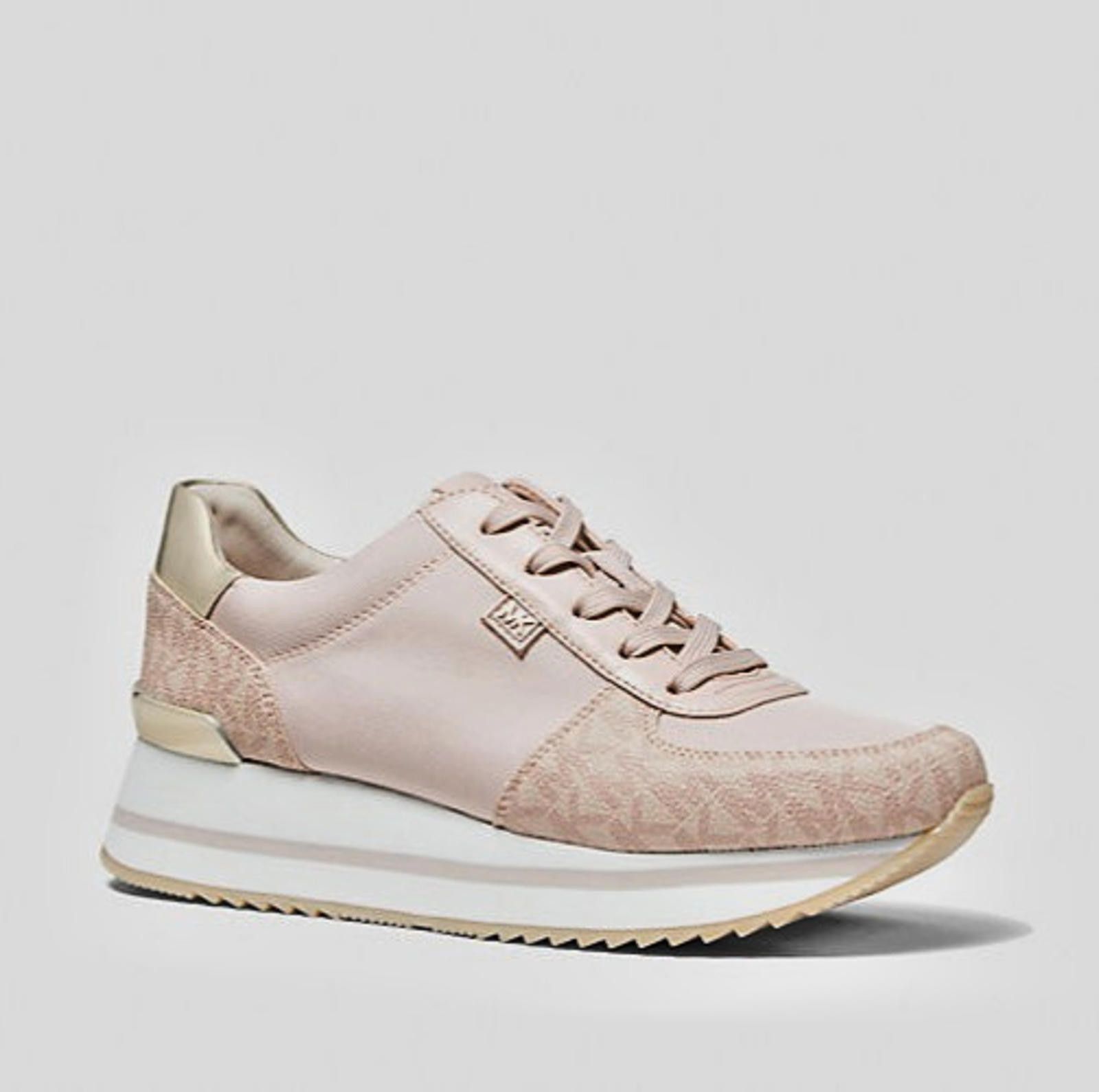 Michael Kors Michael Kors Monique Trainer Ballet Metallic Textile Lace-Up Size US 8 / IT 38 - 2 Thumbnail