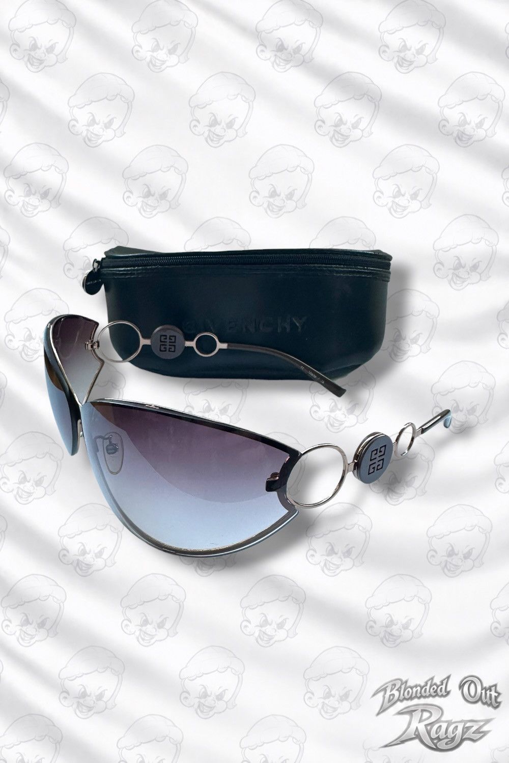 Givenchy Givenchy Sunglasses Futuristic Form SGV220 Vintage Size ONE SIZE - 1 Thumbnail