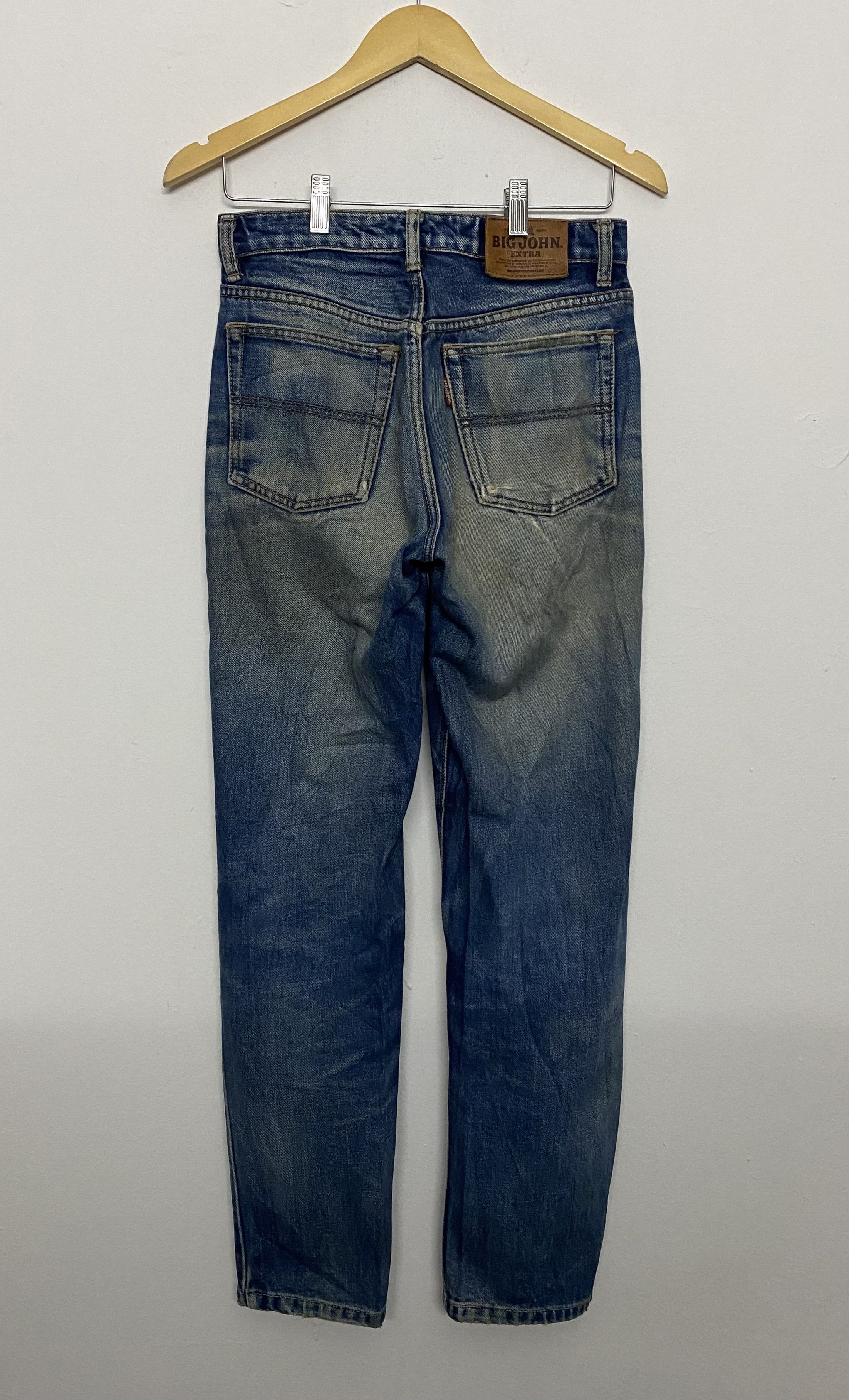 Big John 90s BIG JOHN EXTRA Japan Denim Distressed Worn Faded Jeans Size US 29 - 2 Thumbnail