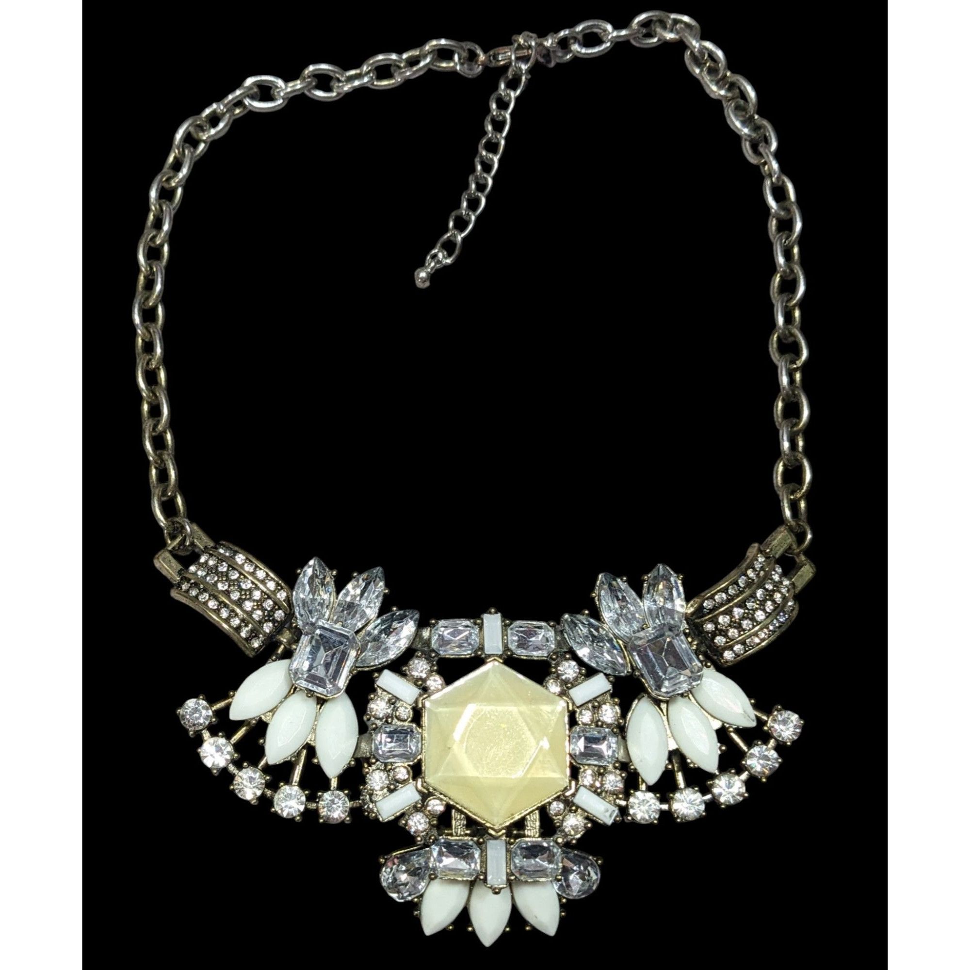 Other Art Deco Style Glam Glass And Acrylic Gemmed Articulated Sta Size ONE SIZE - 1 Thumbnail