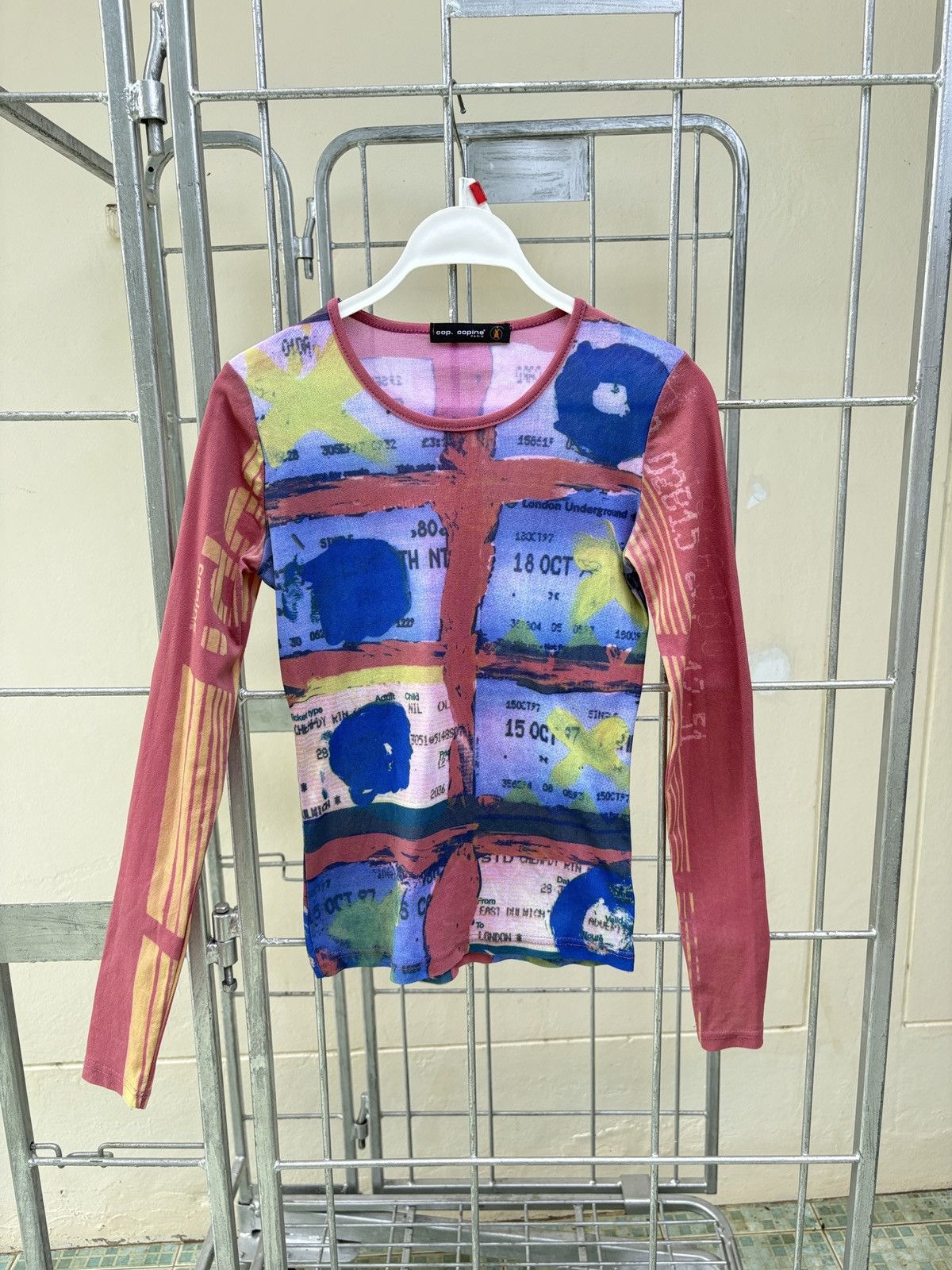 Cop Copine Cop Copine "Metro / London Underground" print mesh top Size M / US 6-8 / IT 42-44 - 2 Thumbnail