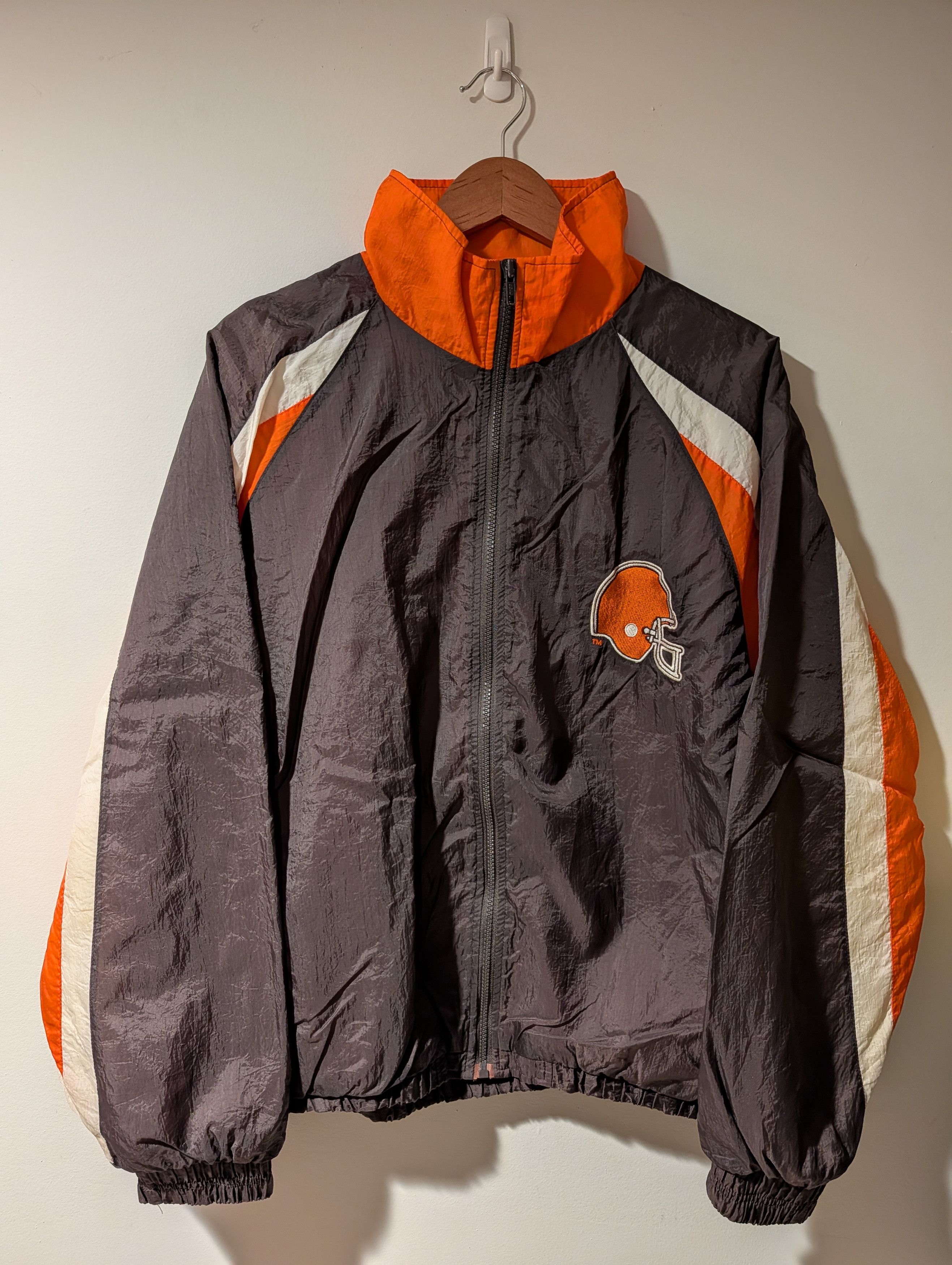 NFL Vintage Cleveland Browns Competitor Windbreaker Full Zip NFL Size US M / EU 48-50 / 2 - 4 Thumbnail