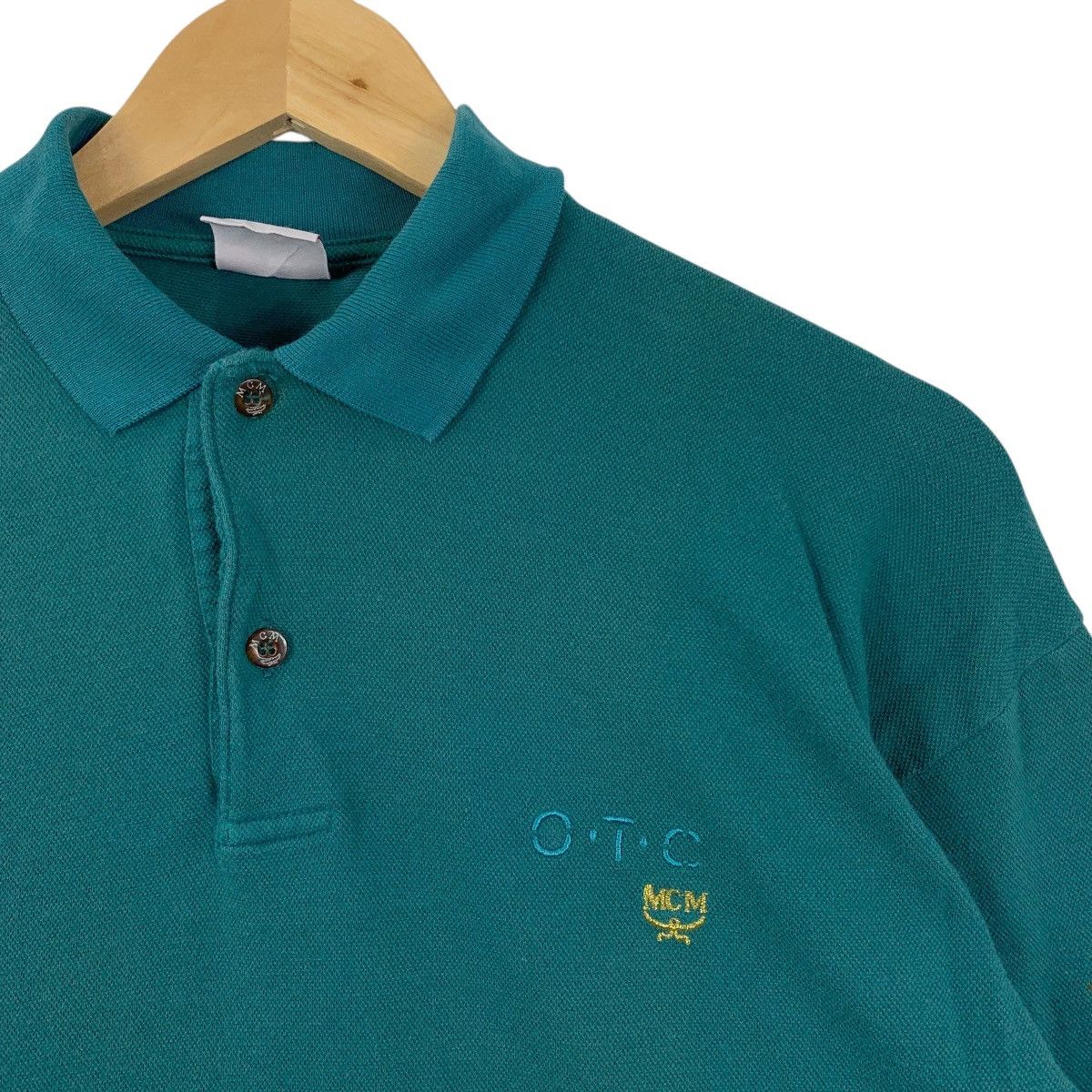 MCM Vintage MCM Over The Counter Collar Long Sleeve Tshirt Size US L / EU 52-54 / 3 - 3 Thumbnail
