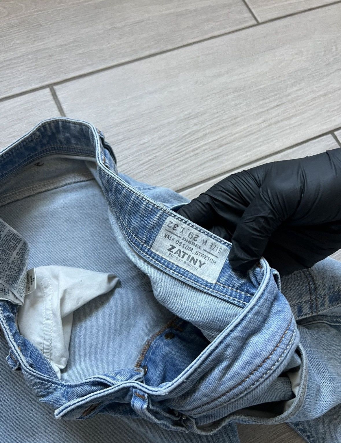 Other Vintage y2k Diesel Baggy Distressed Wide Jeans Washed Size US 28 / EU 44 - 17 Thumbnail