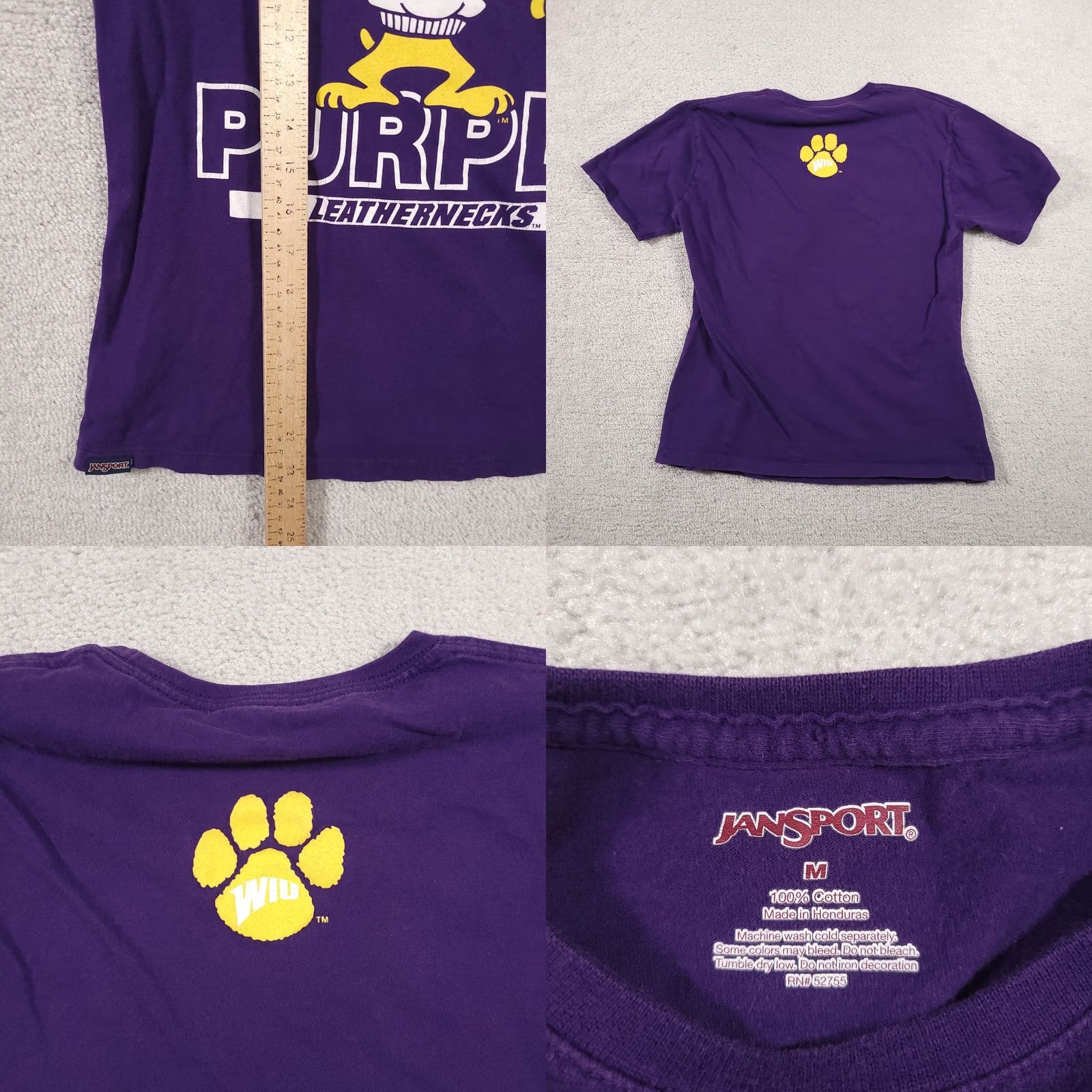 Jansport VINTAGE Western Illinois University Mom WIU Jansport NCAA Tee T-Shirt Women's Medium Size M / US 6-8 / IT 42-44 - 8 Thumbnail