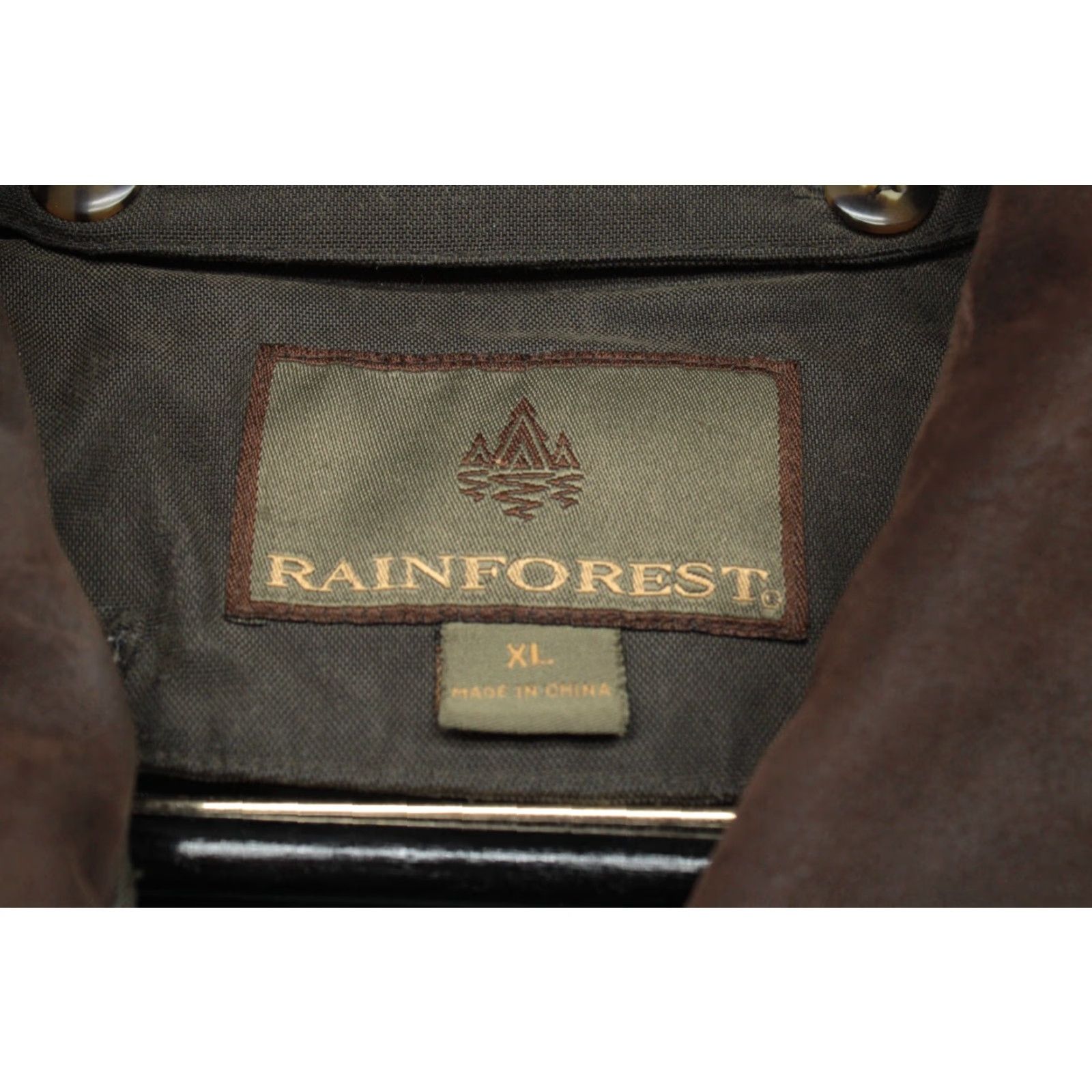 Vintage Rainforest Rainforest Winter Jacket Men XL Removable Liner Down Filled Insulated Parka Olive Green Tan Zip Windproof Size US XL / EU 56 / 4 - 5 Thumbnail