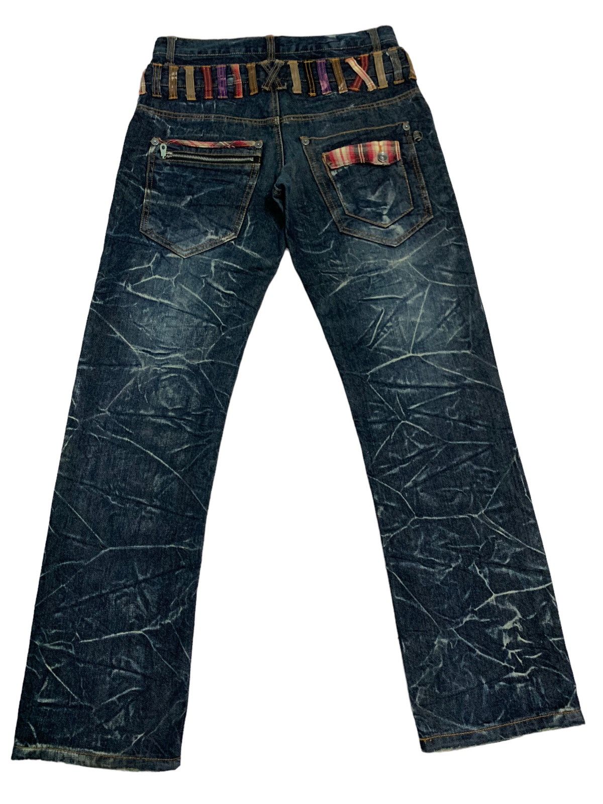 Japanese Brand 🔥Rare Double Waist Japanese Brand Nylaus Jeans Asid Wash Size US 30 / EU 46 - 3 Thumbnail