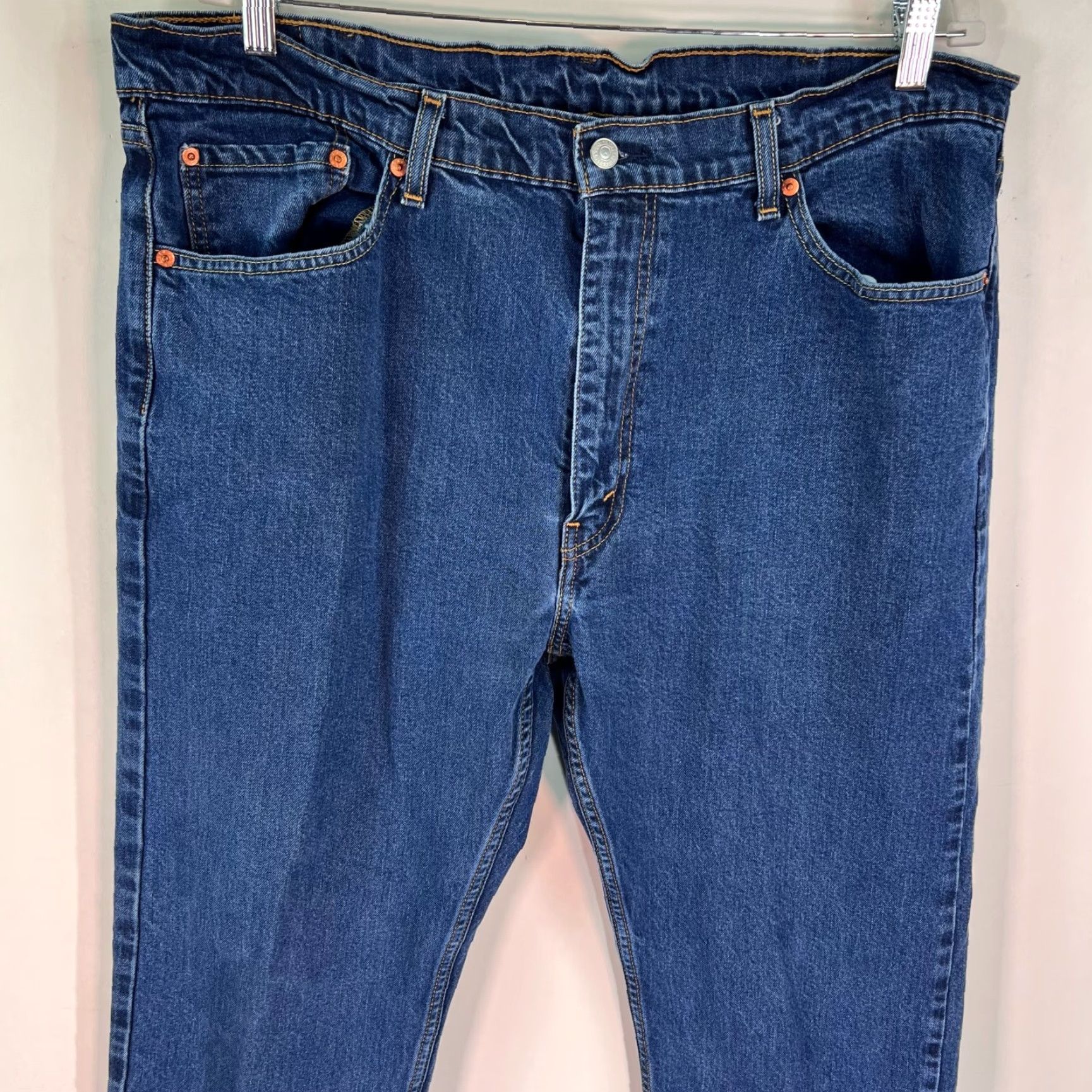 Levi's Levis 505 Jeans Mens Size 40 Blue Straight Regular Fit Workwear 40 X 30 Size US 40 / EU 56 - 2 Thumbnail