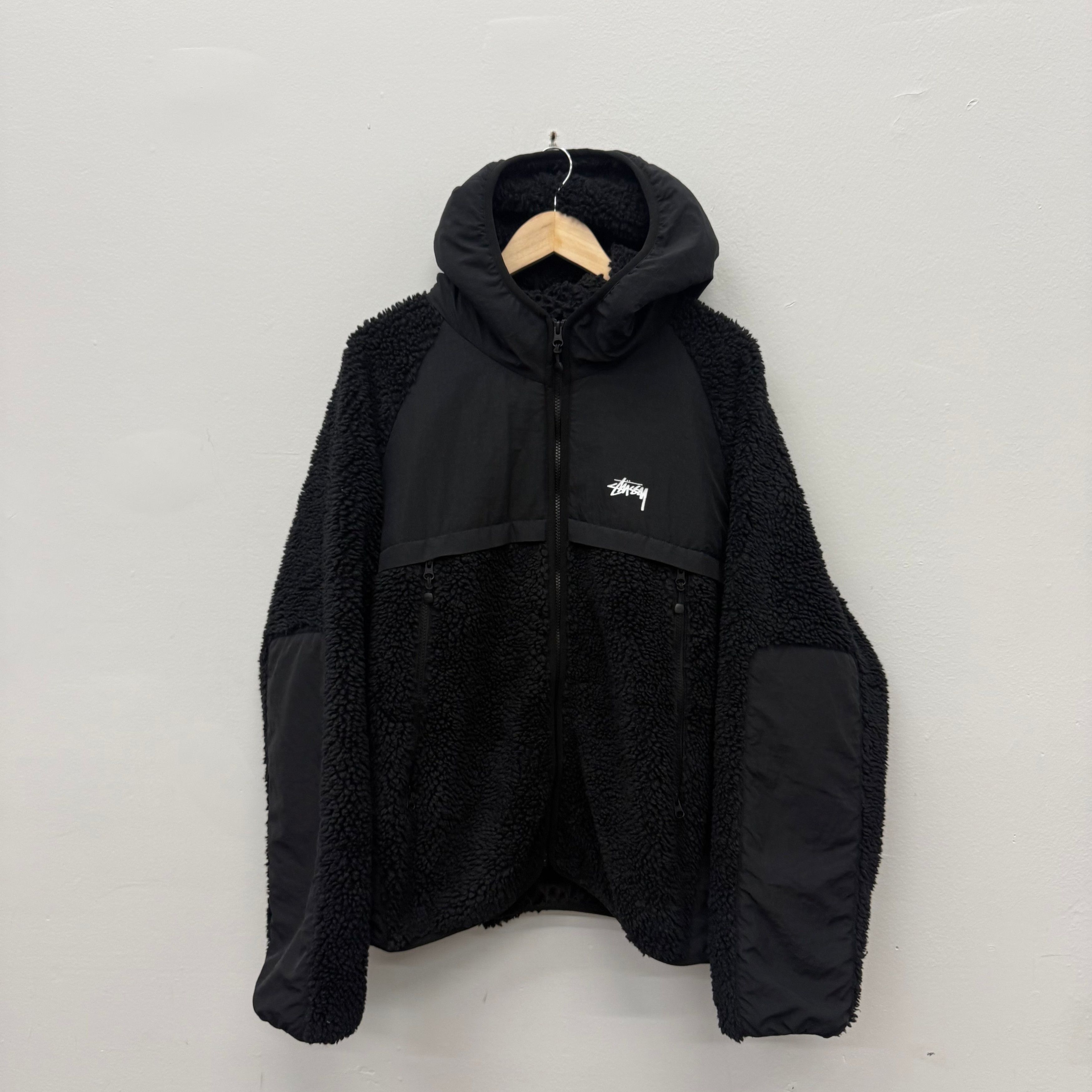 Stussy Stussy double face label contrast stitch zip hoodie | Grailed