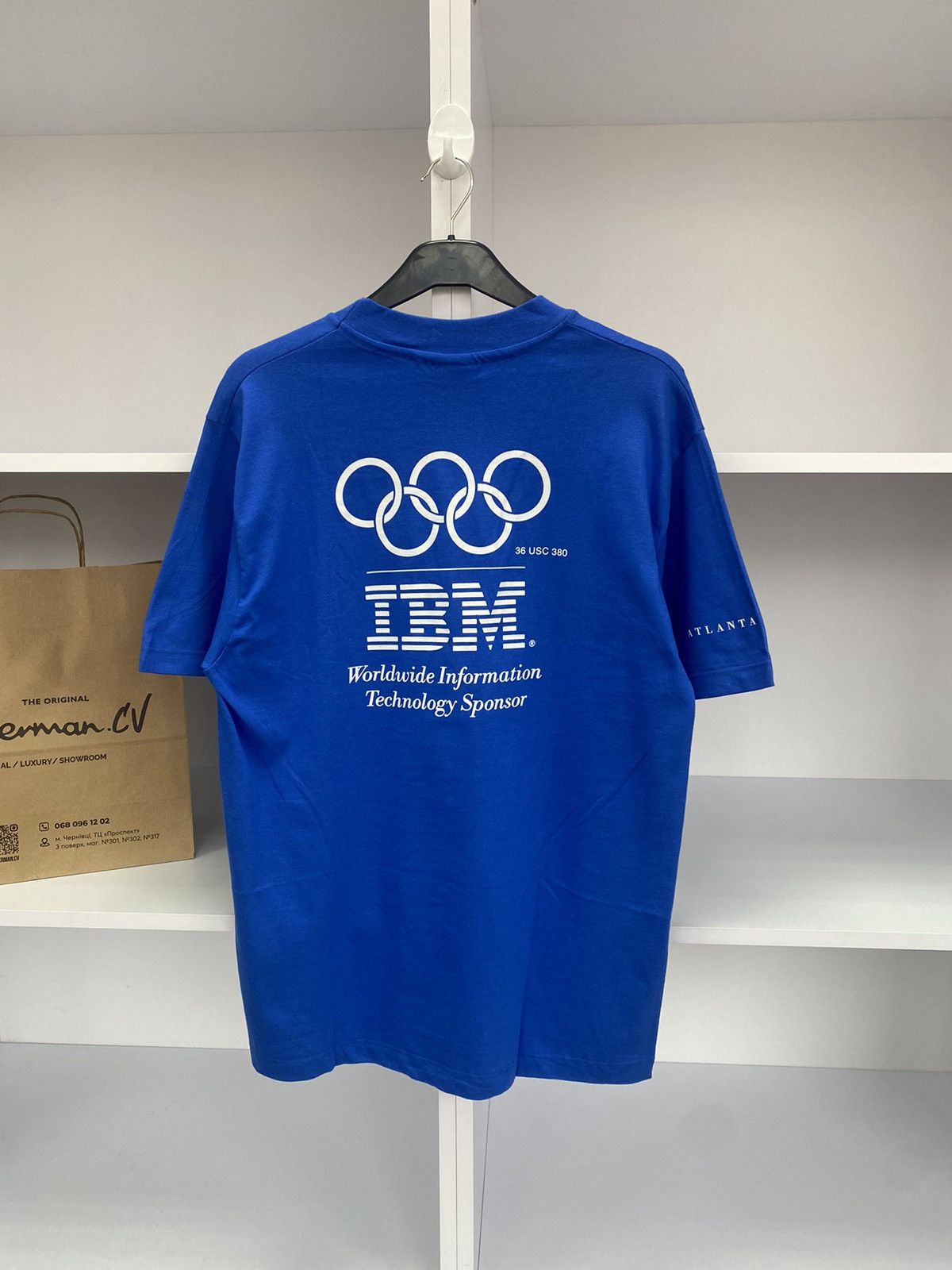 Band Tees × Designer × Vintage Vintage Atlanta Olympic 96 IBM Tee Size US M / EU 48-50 / 2 - 11 Thumbnail