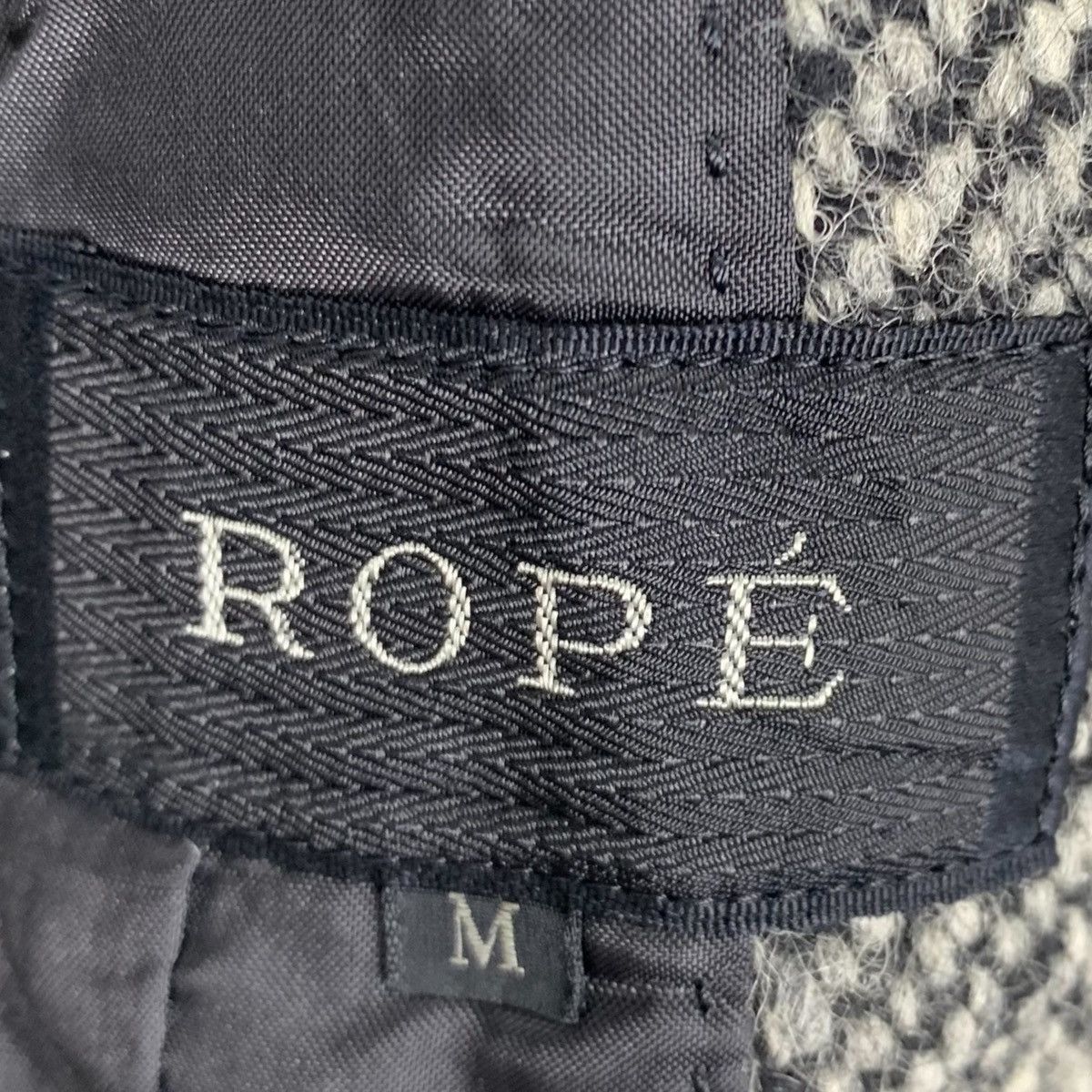 Japanese Brand ROPE Japanese Brand Designer Herringbone Wool Blazer Coat Size M / US 6-8 / IT 42-44 - 7 Thumbnail