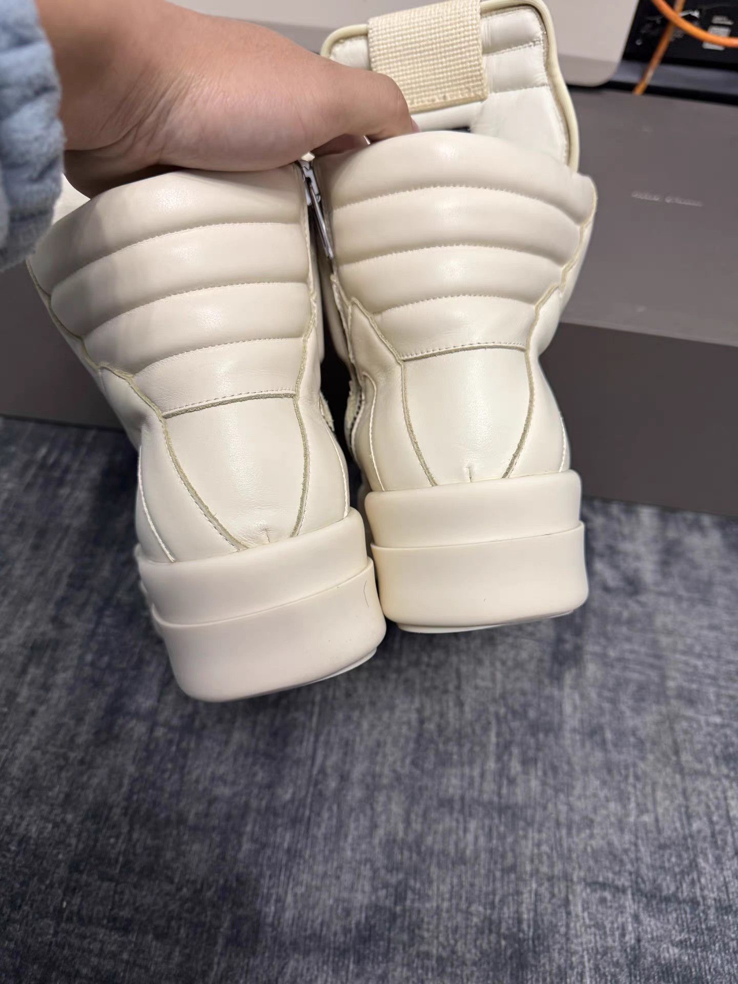 Rick Owens Rick Owens Mainline White Thick Sole Triangle Sneakers Size US 6 / EU 39 - 6 Thumbnail