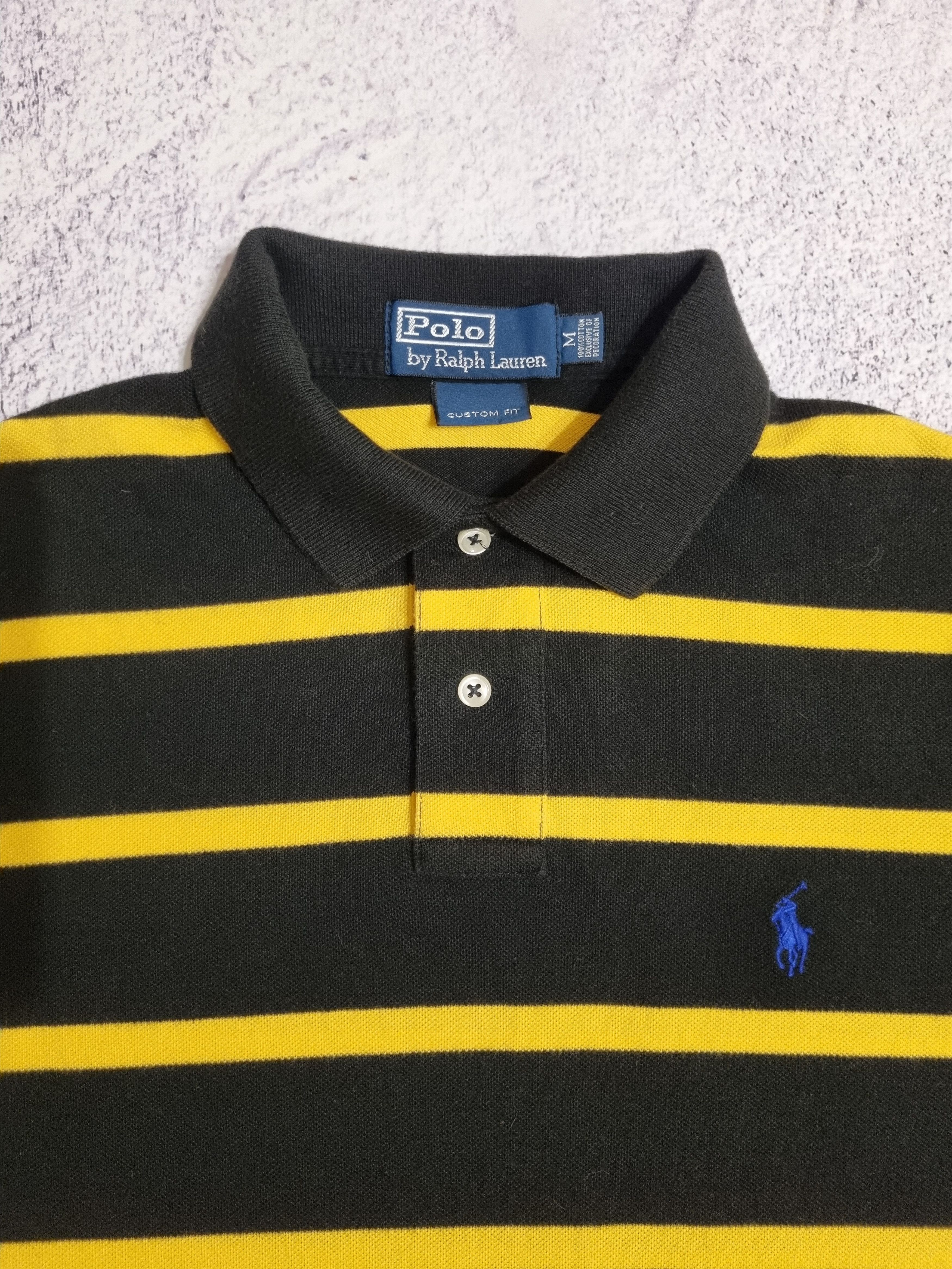Polo Ralph Lauren × Vintage Vintage Polo Ralph Lauren Striped Polo T-Shirt Size US M / EU 48-50 / 2 - 3 Thumbnail
