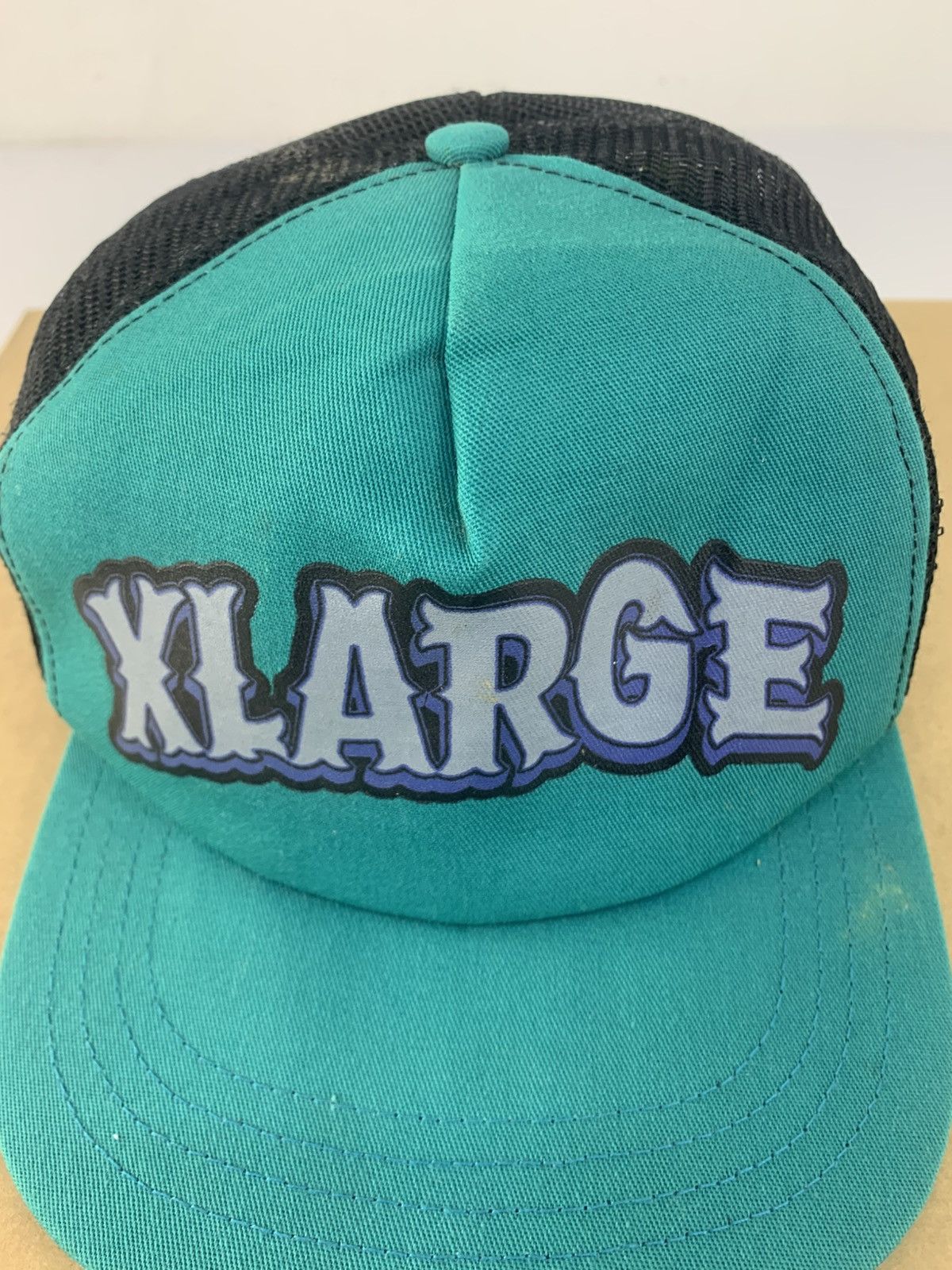 X-LARGE X Large Mesh Trucker Cap Spell Out Logo Snapback Size ONE SIZE - 2 Thumbnail