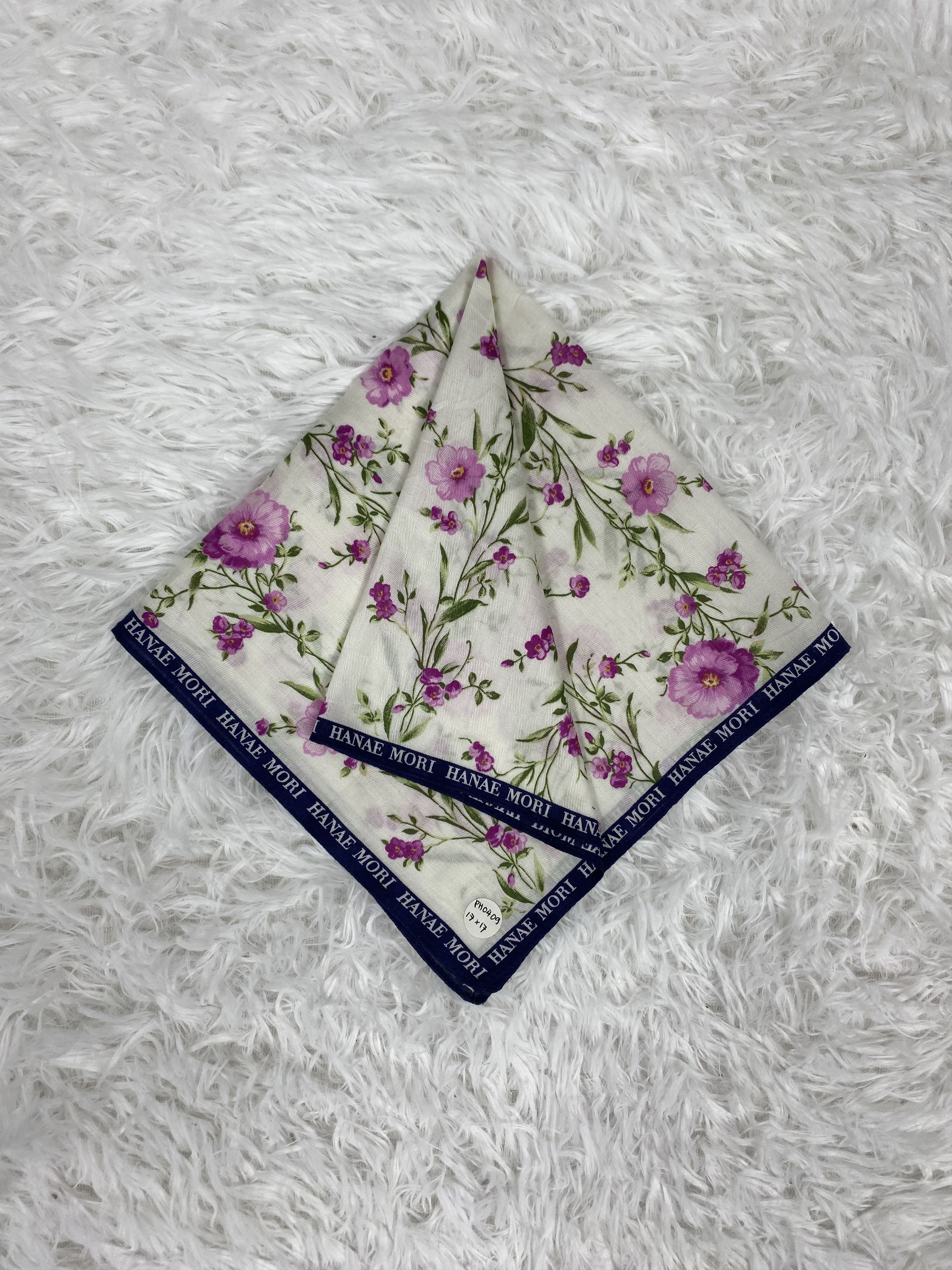 Hanae Mori Vintage Hanae Mori Handkerchief Neckerchief PH0409 Size ONE SIZE - 1 Thumbnail