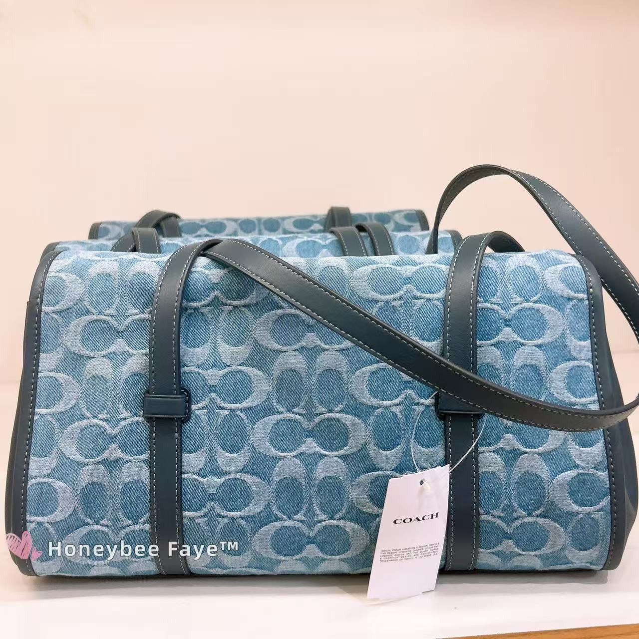 Coach Bridget Flap Shoulder Bag In Signature Denim CDE94 Size ONE SIZE - 4 Thumbnail