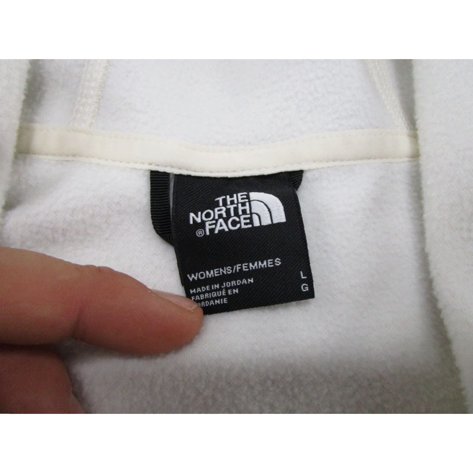 The North Face The North Face Jacket Womens Size L White Hooded Lightweight Zip Up Full Zip Casual Outdoor Winter Spring Fall Size L / US 10 / IT 46 - 2 Thumbnail