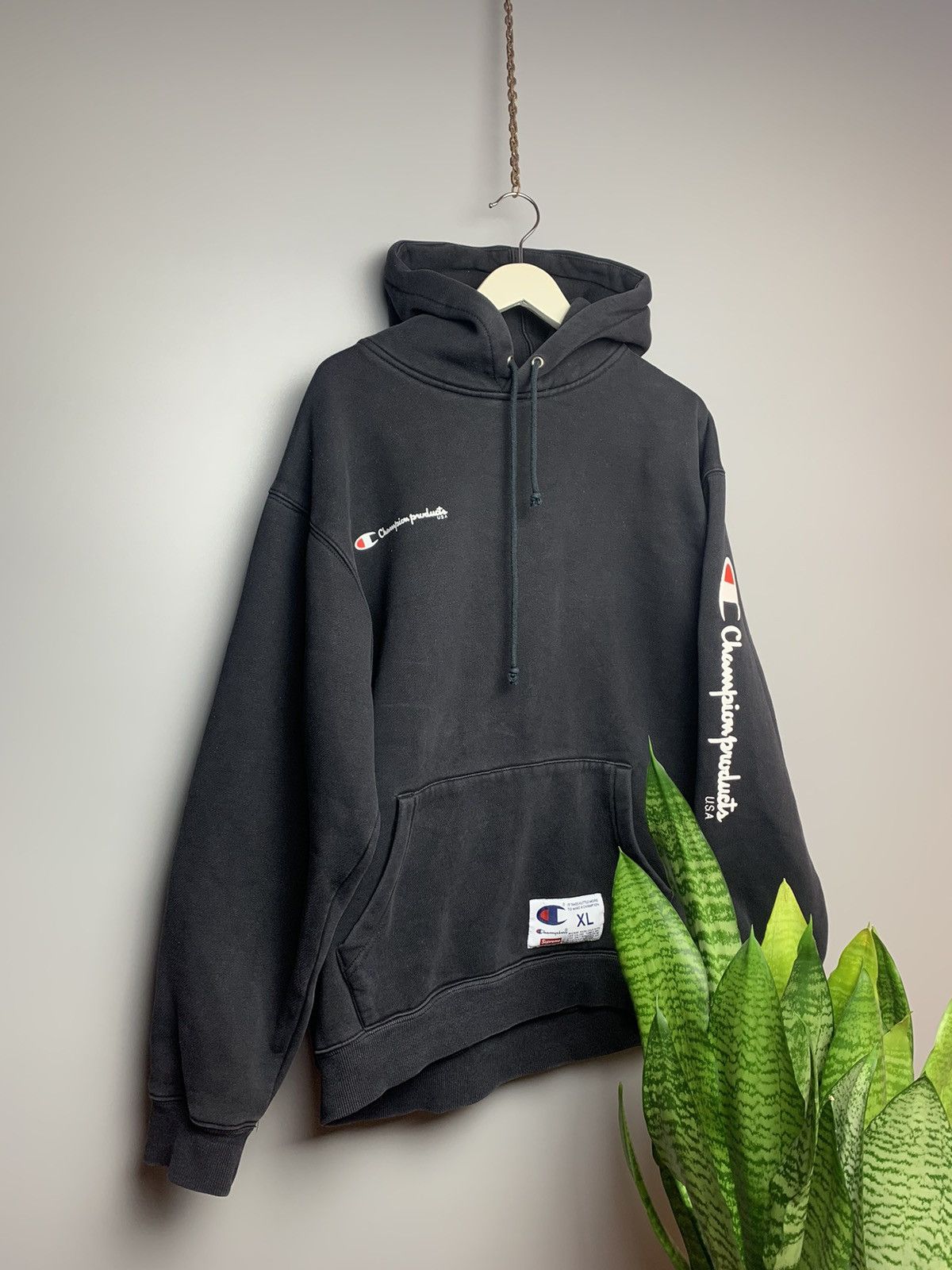 Supreme Champion Fw16 Hoodie Clothing Champion Hoodie Black 