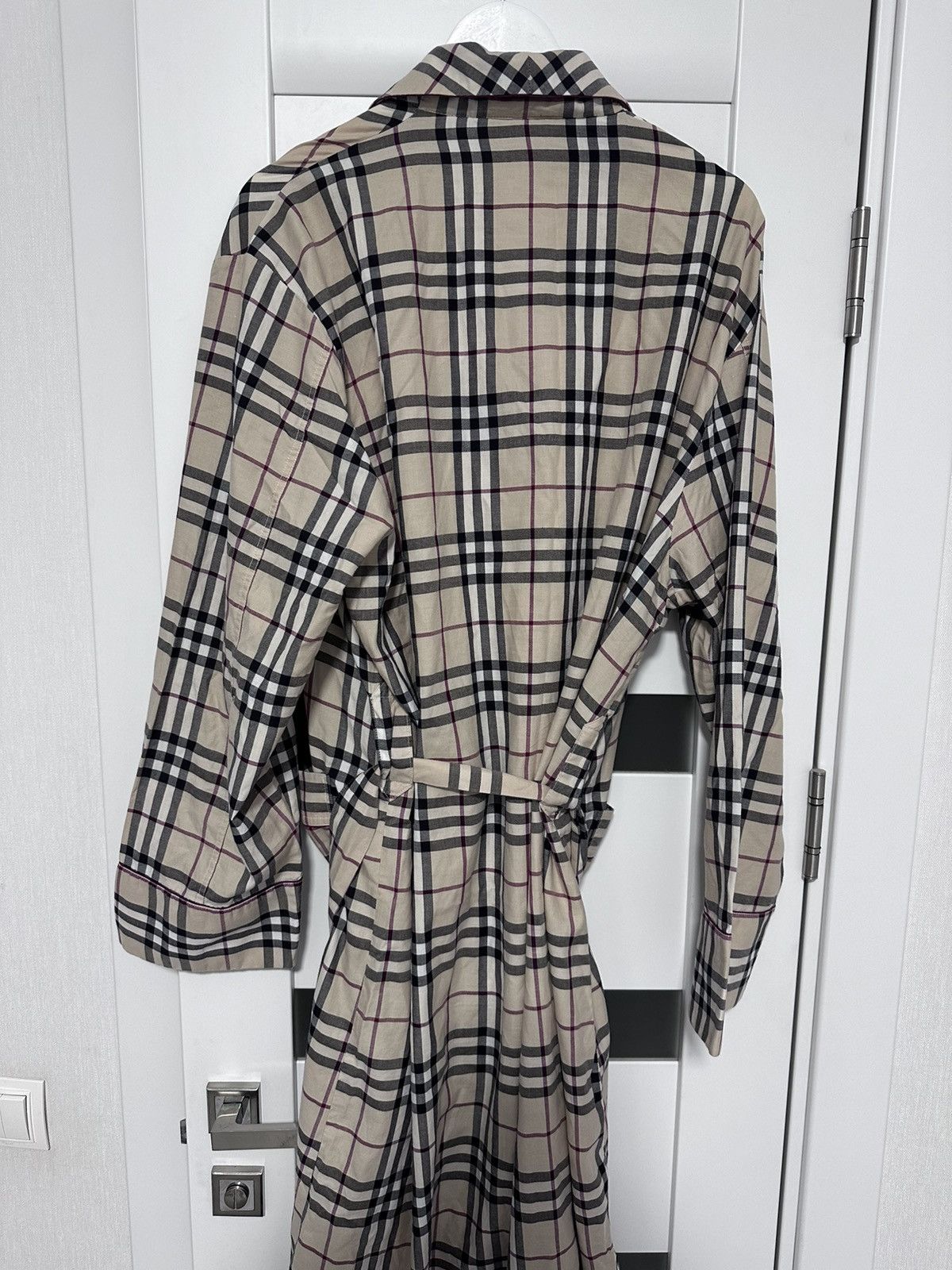 Burberry Burberry Trench Coat Check Nova Beige Women Size L Size L / US 10 / IT 46 - 5 Thumbnail