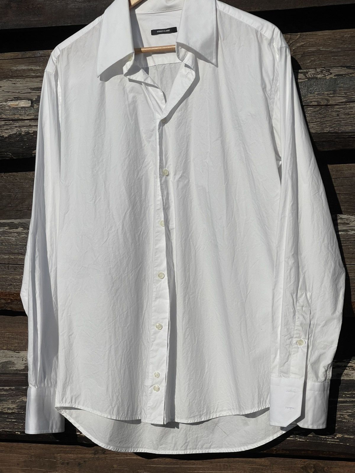 Versace Versace Classic white button shirt Size US L / EU 52-54 / 3 - 3 Thumbnail