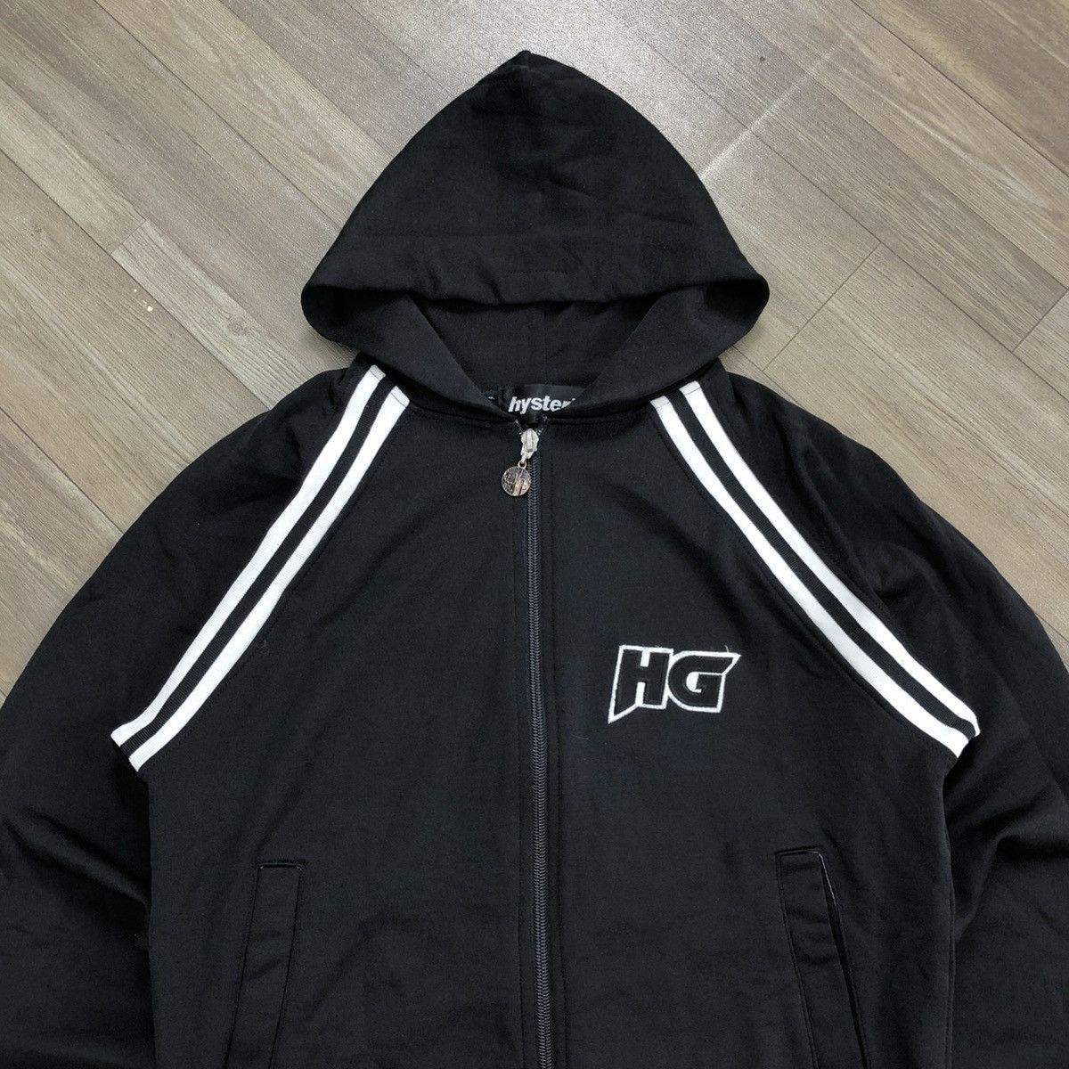 Hysteric Glamour × Japanese Brand 1990s Hysteric Glamour HG Spell Out Big Logo Zip Hoodie Size US S / EU 44-46 / 1 - 14 Thumbnail