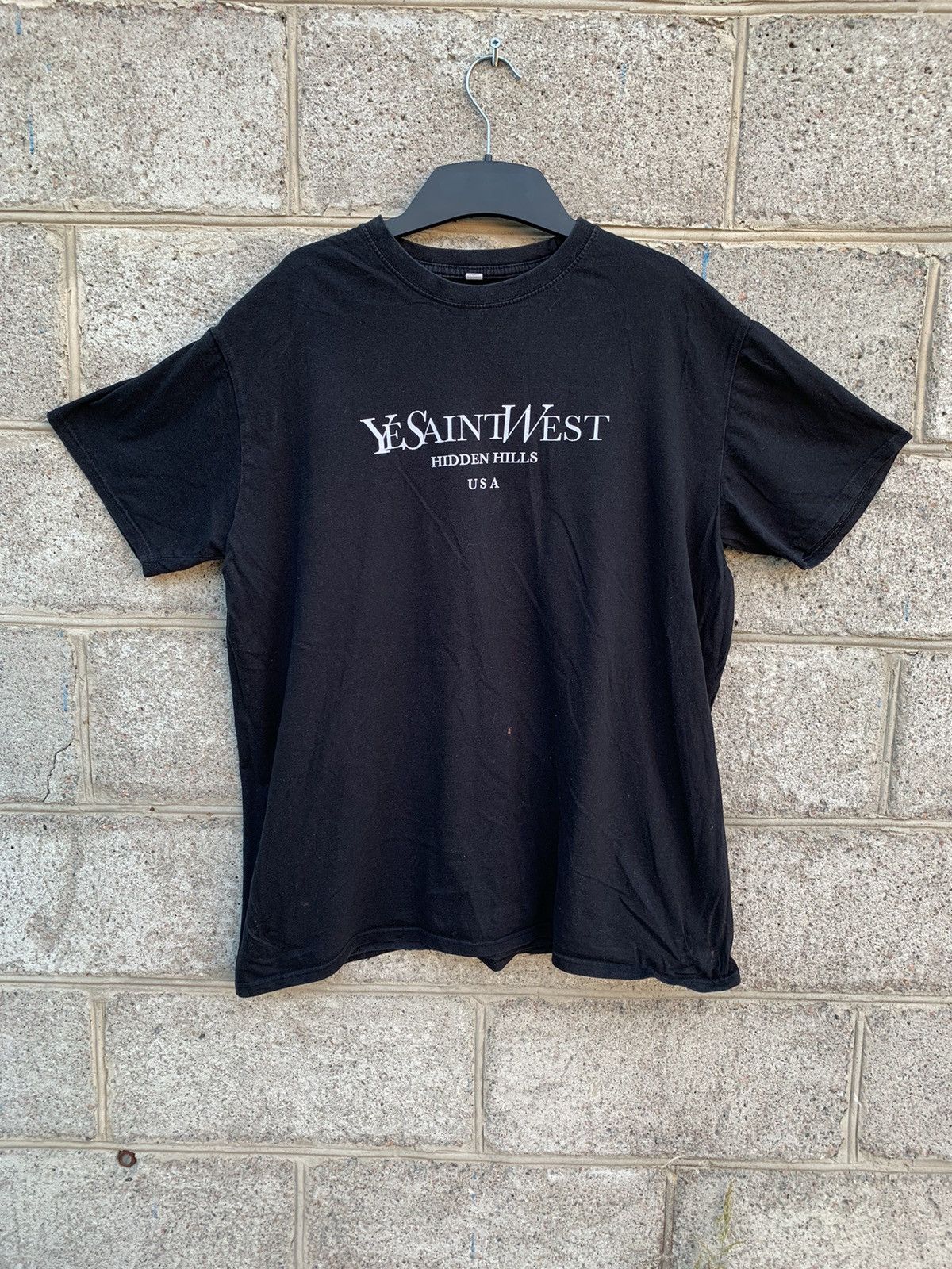 Kanye West × Vintage Vintage Yves Saint West USA T shirt y2k Size US XL / EU 56 / 4 - 2 Thumbnail