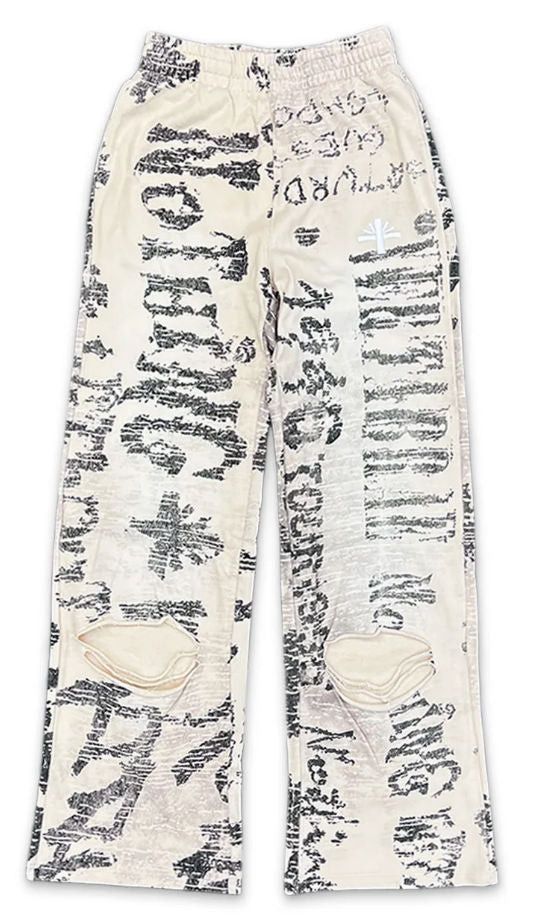 Vertabrae Grafitti Sweatpants Ivory Size US 32 / EU 48 - 1 Thumbnail