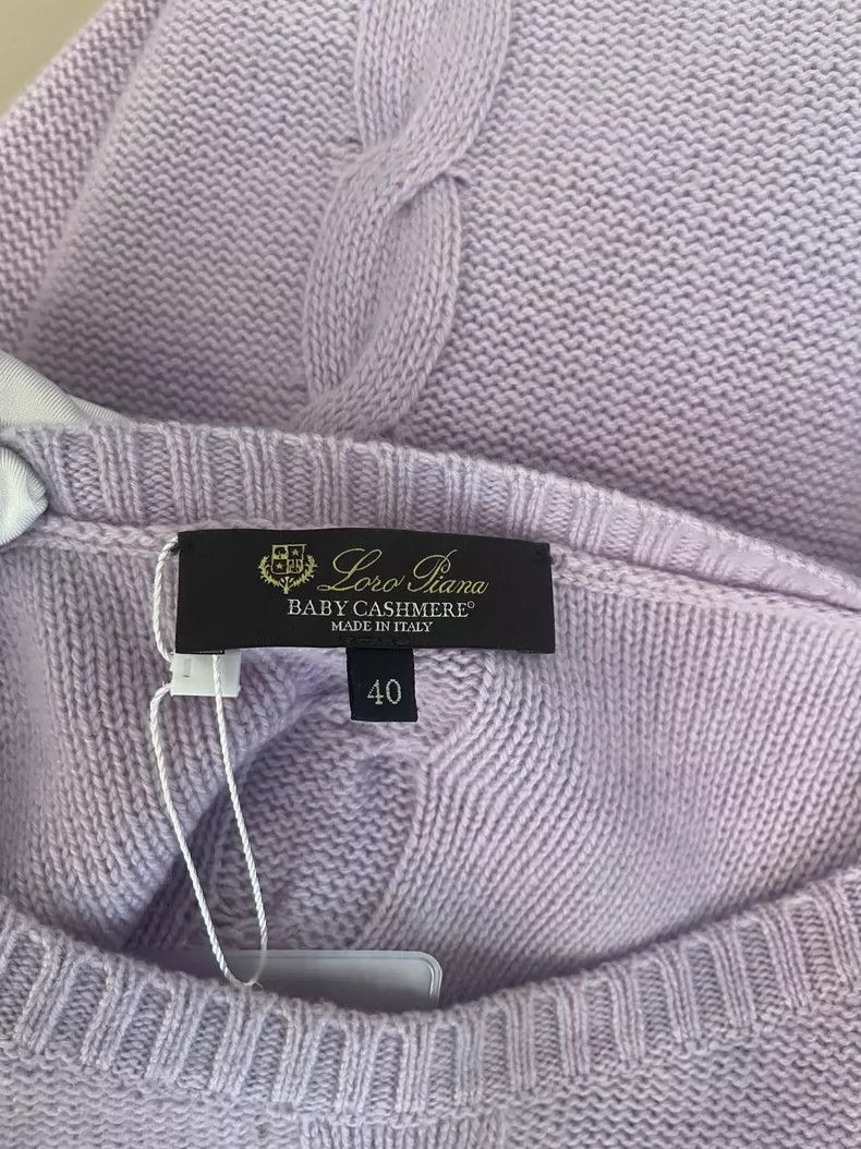 Loro Piana Loro Piana Purple Cashmere Sweater- Size US M / EU 48-50 / 2 - 4 Thumbnail
