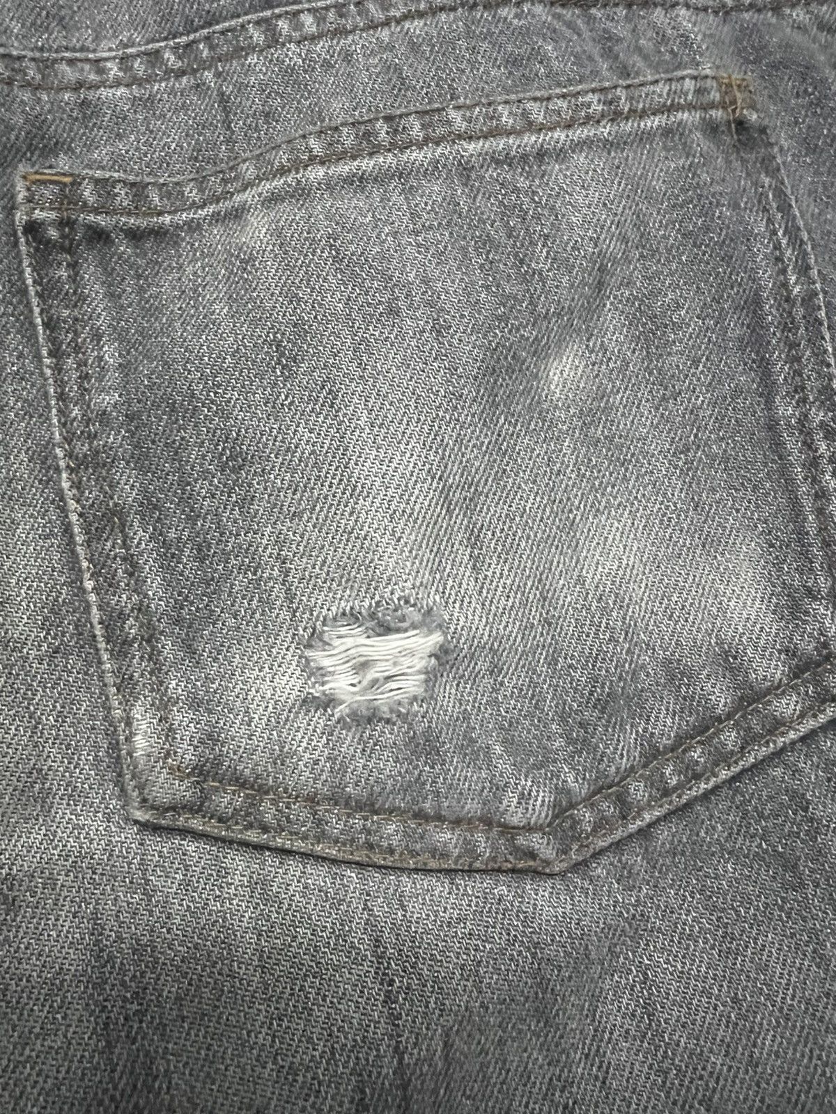 If Six Was Nine × Japanese Brand 🌈90s Japanese Brand Nano Second Sick Faded Distress Jean Size US 32 / EU 48 - 17 Thumbnail