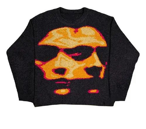 Japanese Brand × Vintage Winter Sweater Oversize Knit Jumpers Size US M / EU 48-50 / 2 - 1 Thumbnail