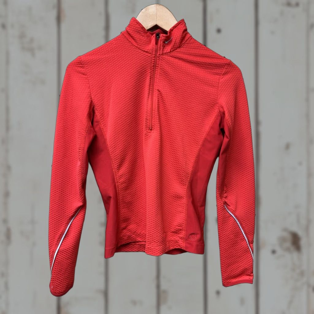 Nike Nike Therma Sphere Running Pullover Zip Women S Red Nike Therma Pullover Hoodie Jacket Outdoors Activewear Sports Running Size S / US 4 / IT 40 - 1 Thumbnail