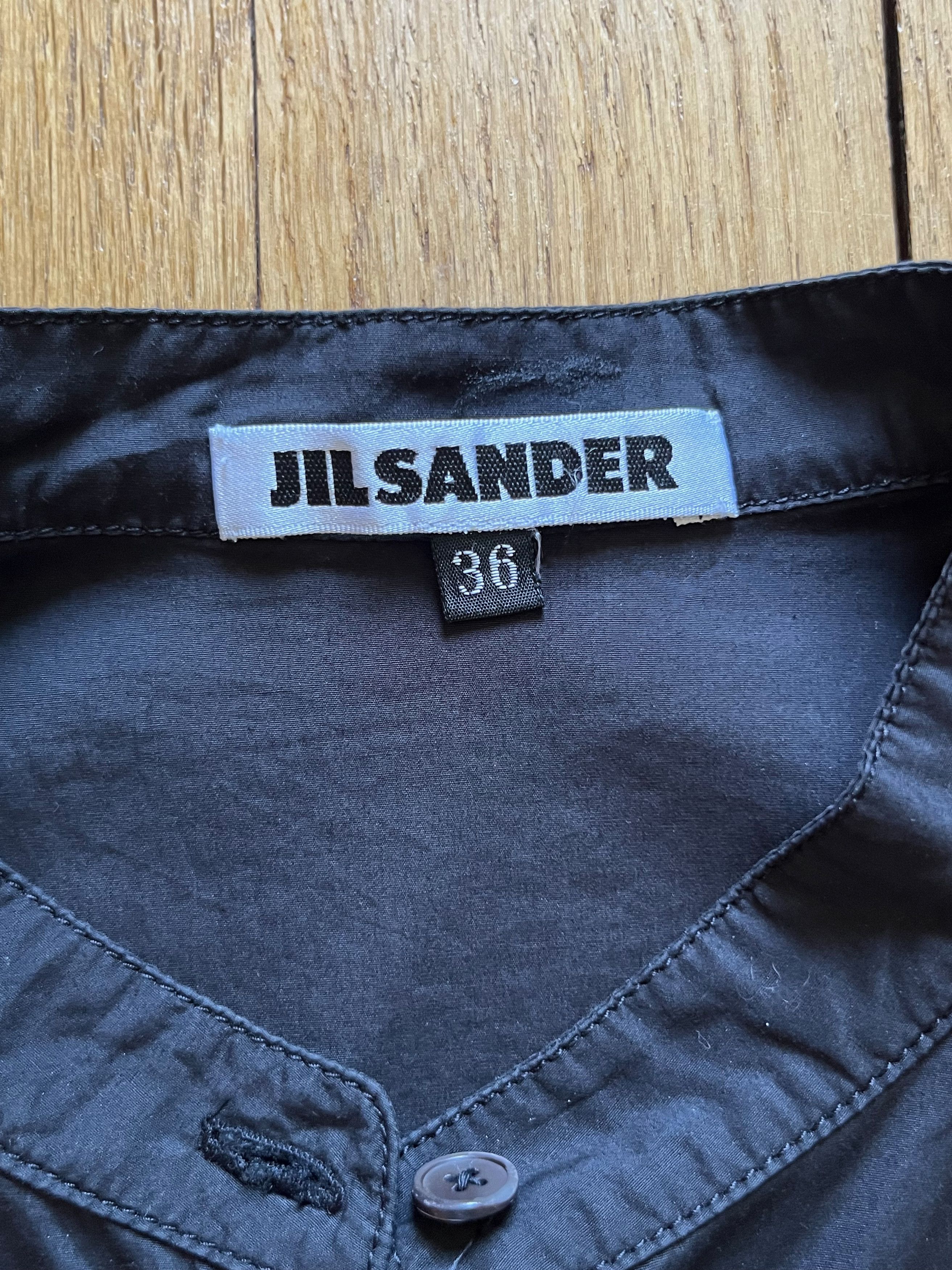 Jil Sander Jil Sander 2000s black cotton pleated dress Size M / US 6-8 / IT 42-44 - 3 Thumbnail