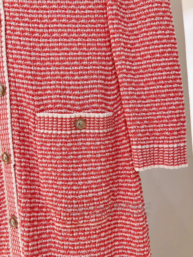 Chanel Chanel 21C Early Spring Vacation Series Red and White Knit Size XXS / US 00 / IT 34 - 4 Thumbnail