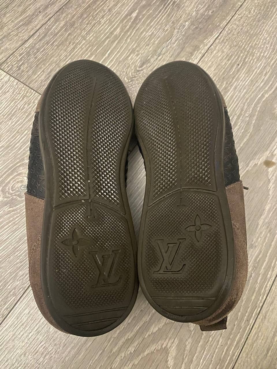 Louis Vuitton Monogram brown leather sneakers shoes Size US 8 / IT 38 - 4 Thumbnail