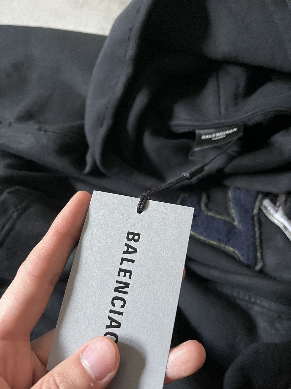 Balenciaga Balenciaga Skater hoodie black distressed rare Size US XL / EU 56 / 4 - 16 Thumbnail
