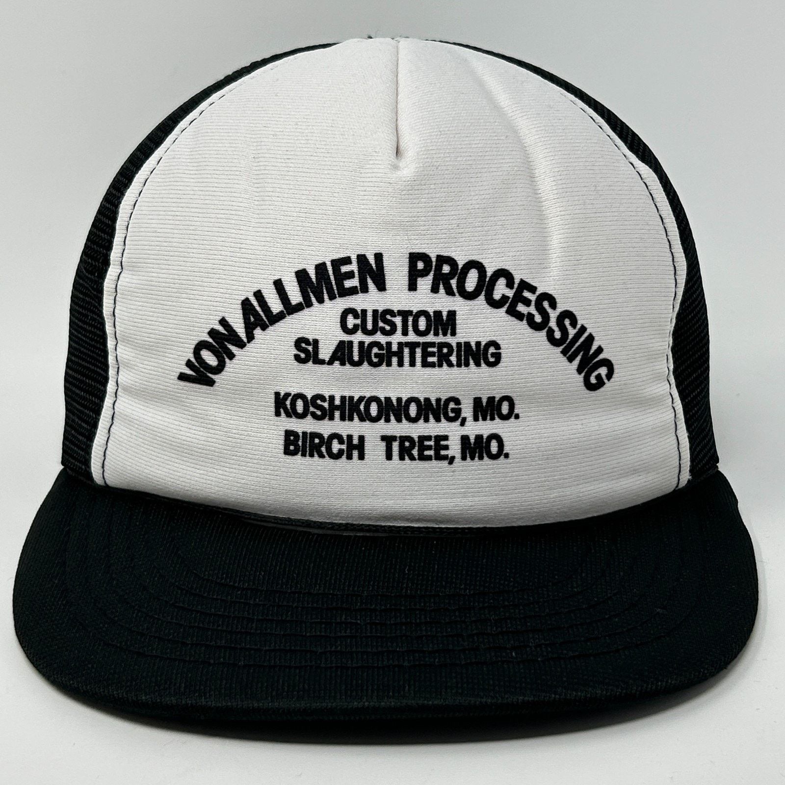 Vintage Vintage VonAllmen Processing Trucker Hat Baseball Cap Black Size ONE SIZE - 1 Thumbnail
