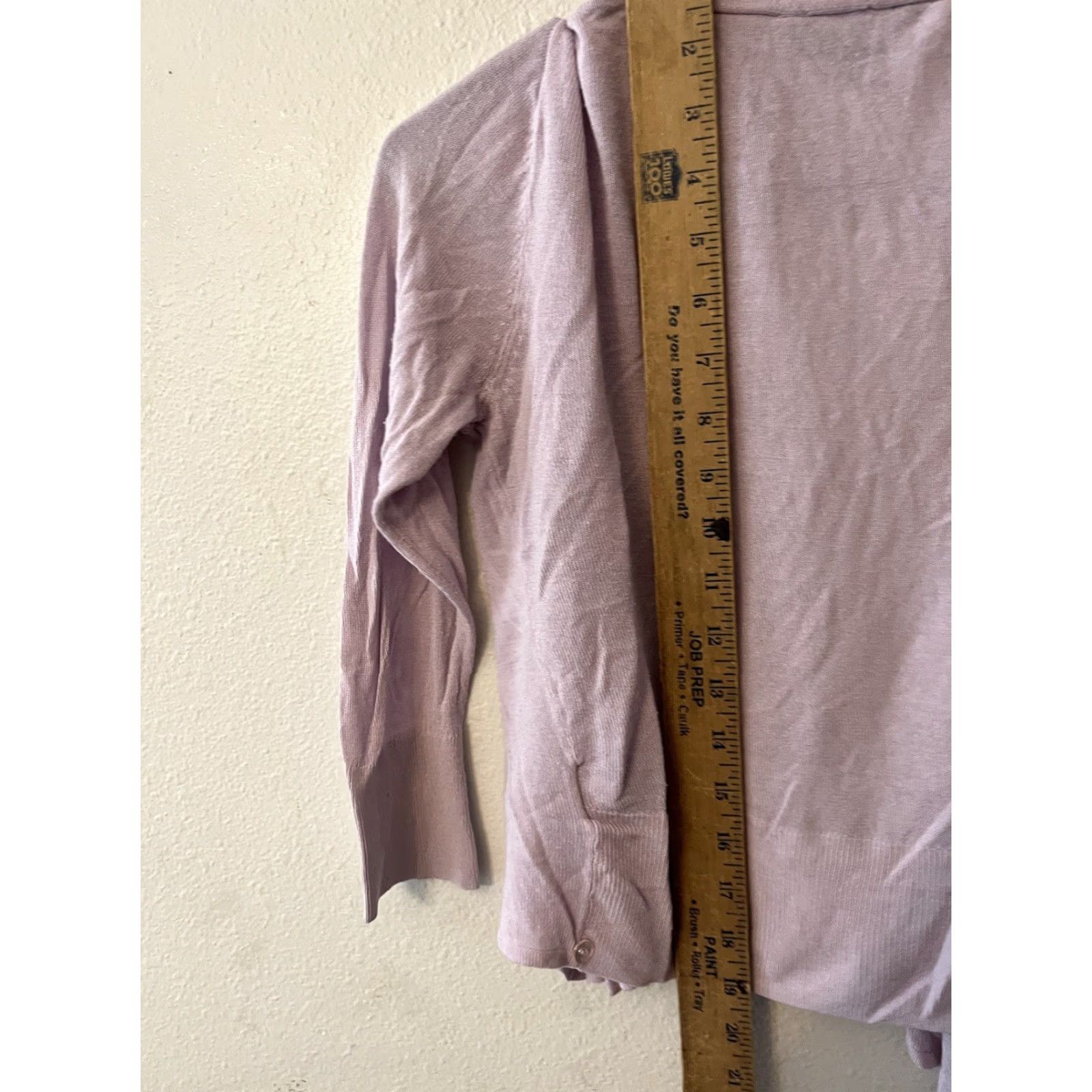 Vintage Vera Wang Simply Cardigan Open Front XS Purple Women’s Sweater Open Cardigan Knit Long Sleeve Regular Fit Size XS / US 0-2 / IT 36-38 - 4 Thumbnail
